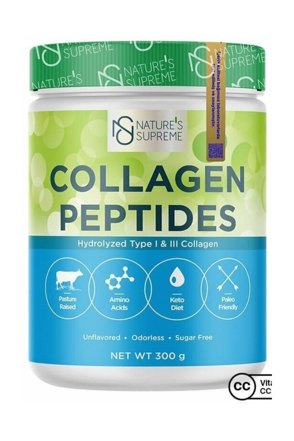 Nature's Supreme Collagen Peptides Powder 300 Gr