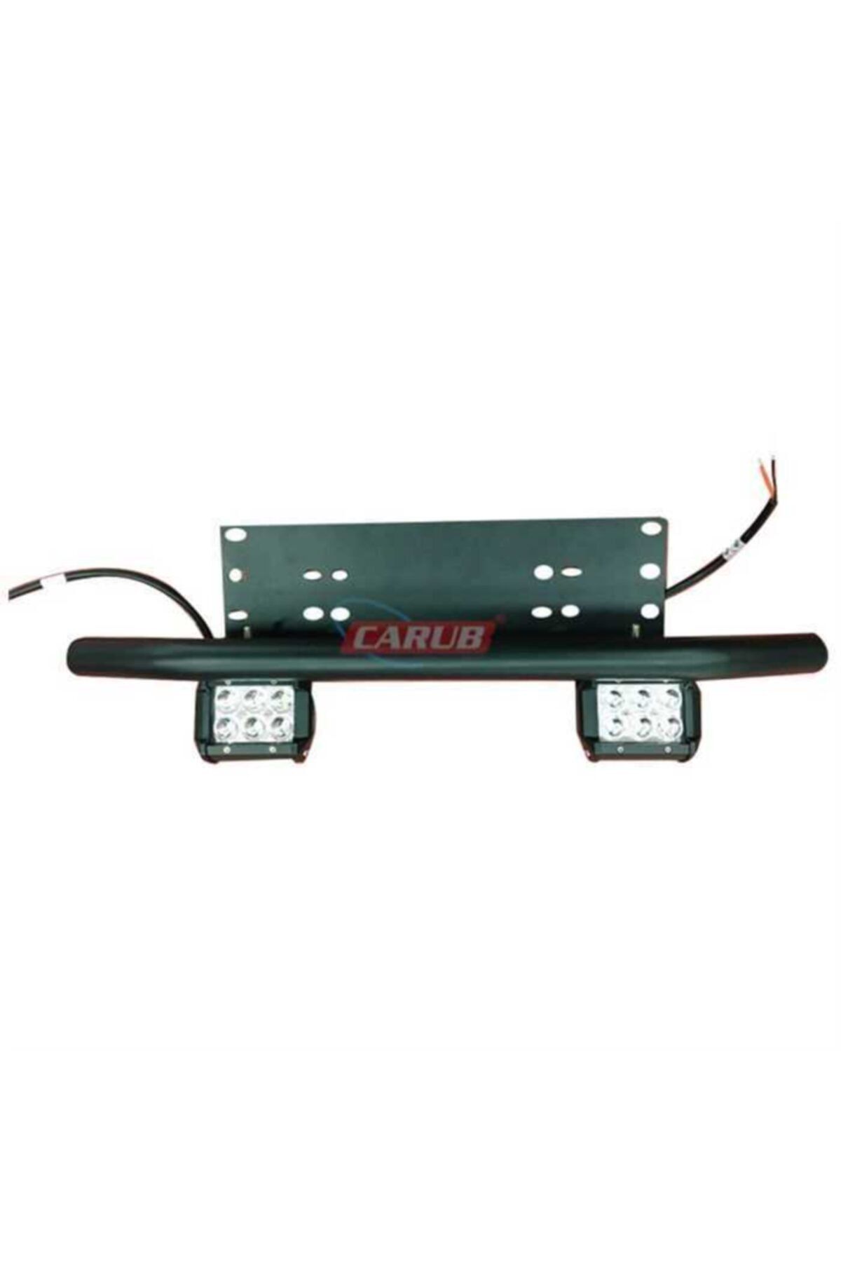Carub Off-road 12 Ledli Bar Çift Sıra Beyaz Boynuz Aparatlı 2 Parça 9x6cm 9-32v