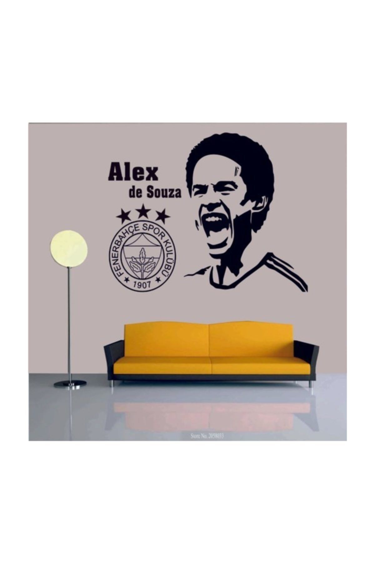 sticker sepetim alex de souza fb siyah dekoratif duvar sticker 75 cm fiyati yorumlari trendyol