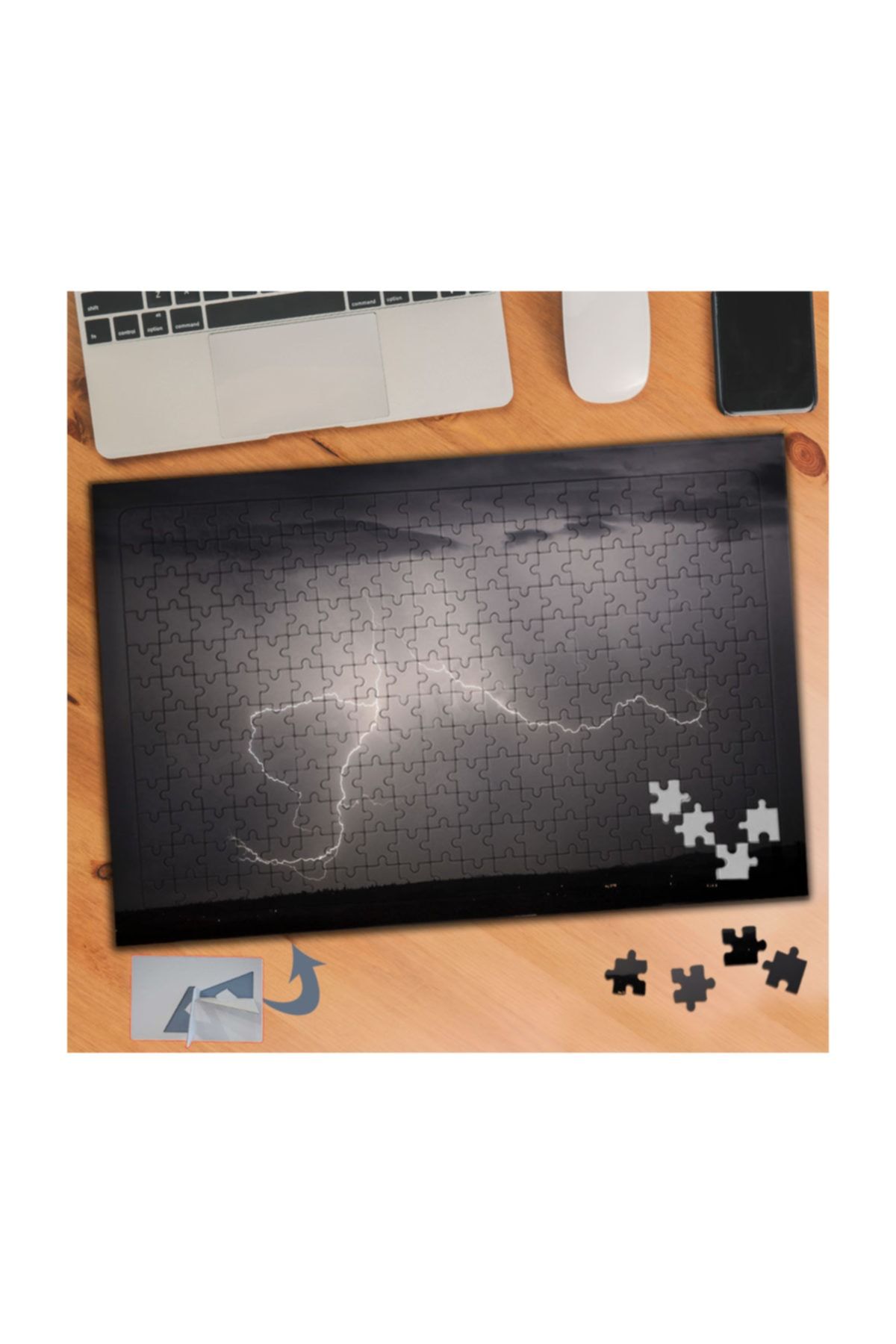 asilmeydan kara bulutlar yildirim carpmasi 240 parca puzzle yapboz tablo 466 fiyati yorumlari trendyol