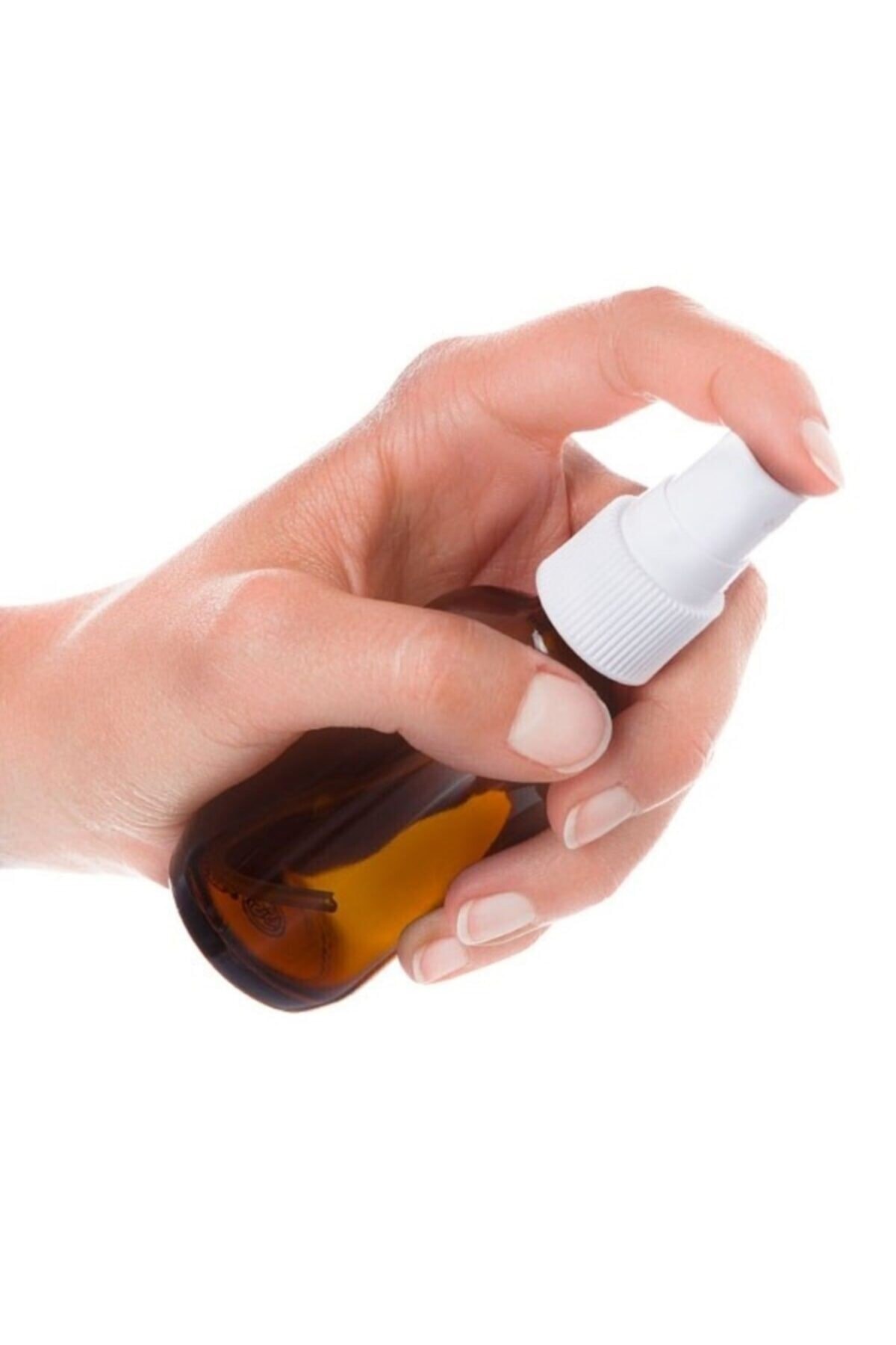 Ayver Amber Cam Şişe 50ml Sprey Başlıklı
