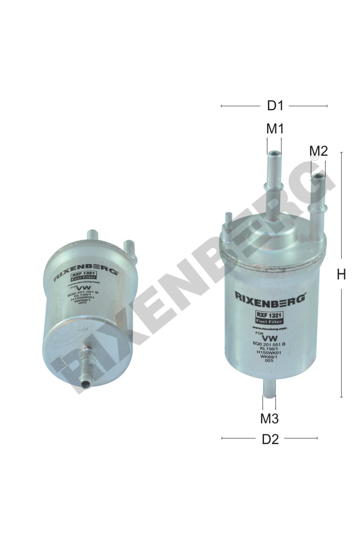 Rixenberg Skoda Fabıa 1.2- 1.2 12v- 1.4- 1.4 16v (1999-2008) Benzin Filtresi