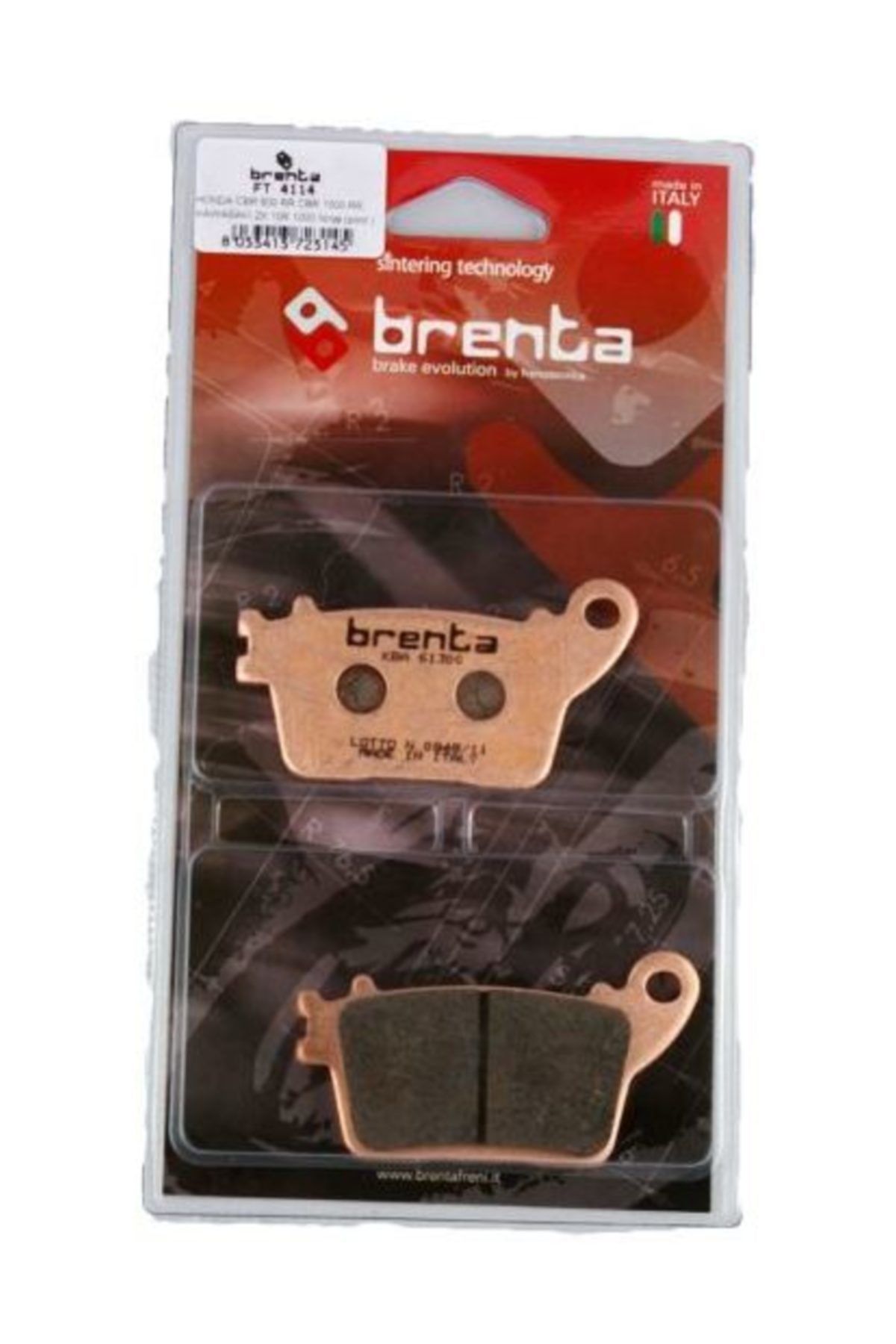 Brenta Suzuki Gsx-r 1000 Disk  Sinter Metal Fren Arka Balata  (2009-2011)