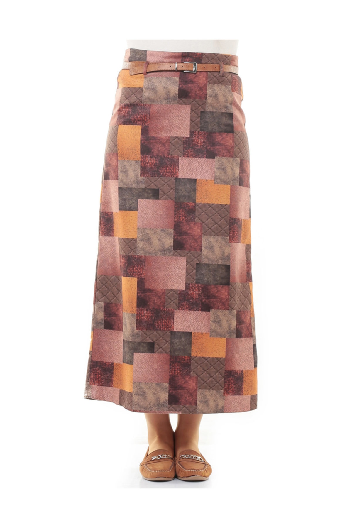 SORALLİNE Etek Kalem Arka A Pileli