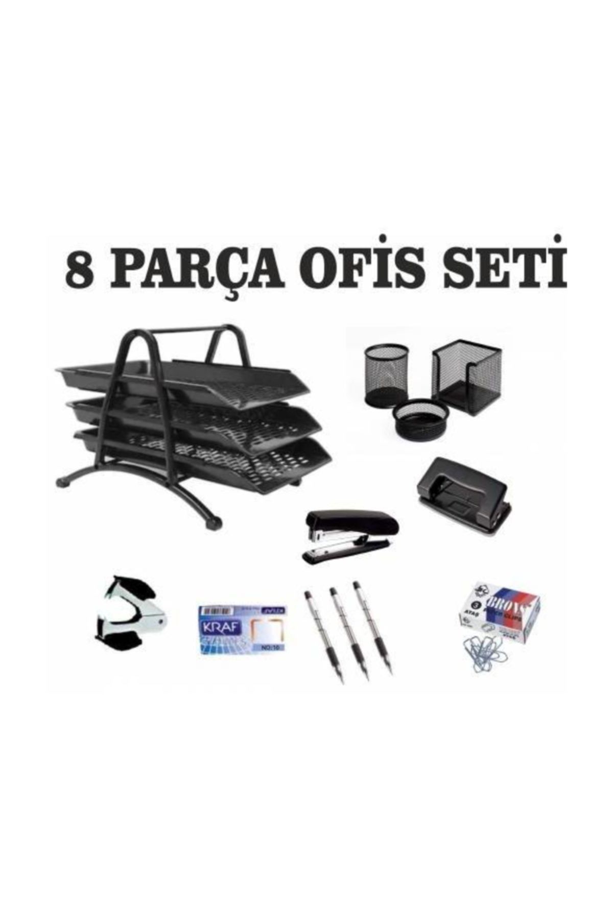 Ark Ofis Seti Masa Üstü 8 Parça
