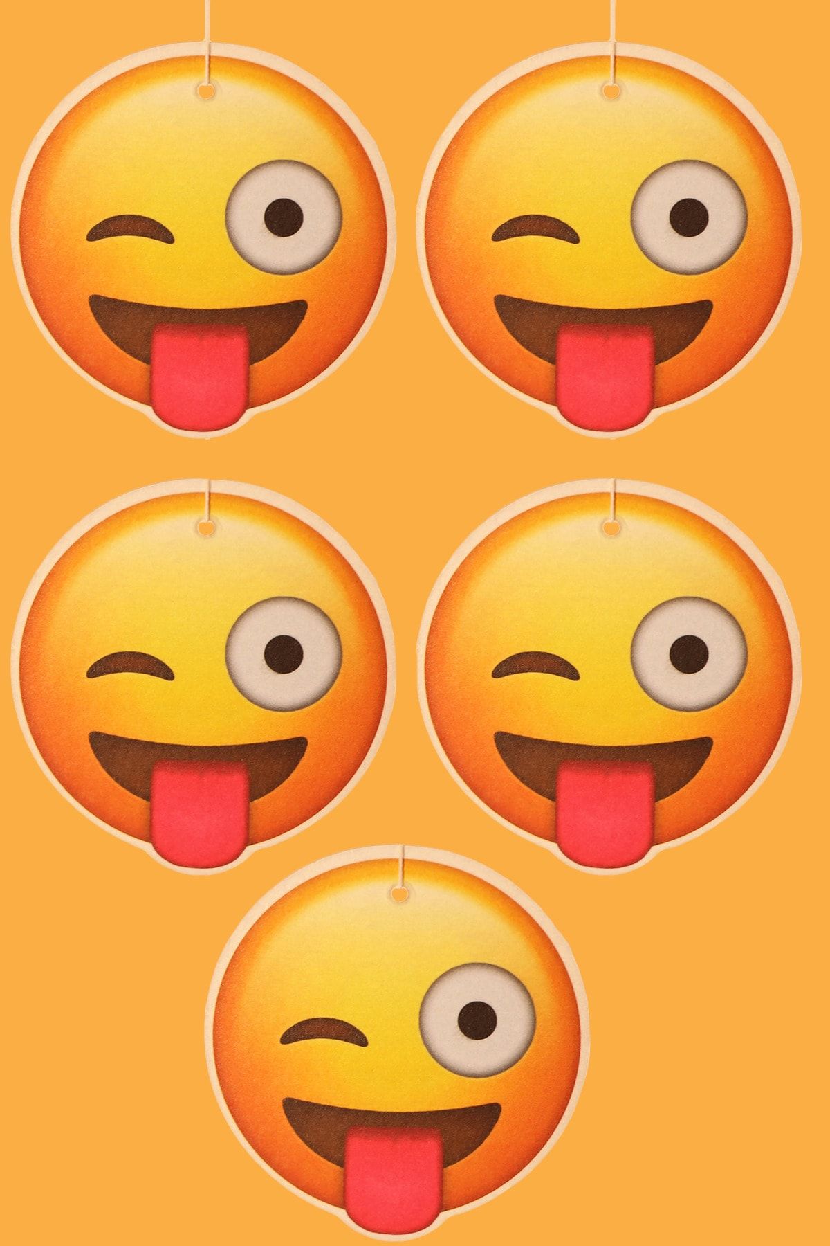Dynamo Car Scents Dil Çıkaran Emoji Sakız Esanslı 5 Adet Ayna Kokusu