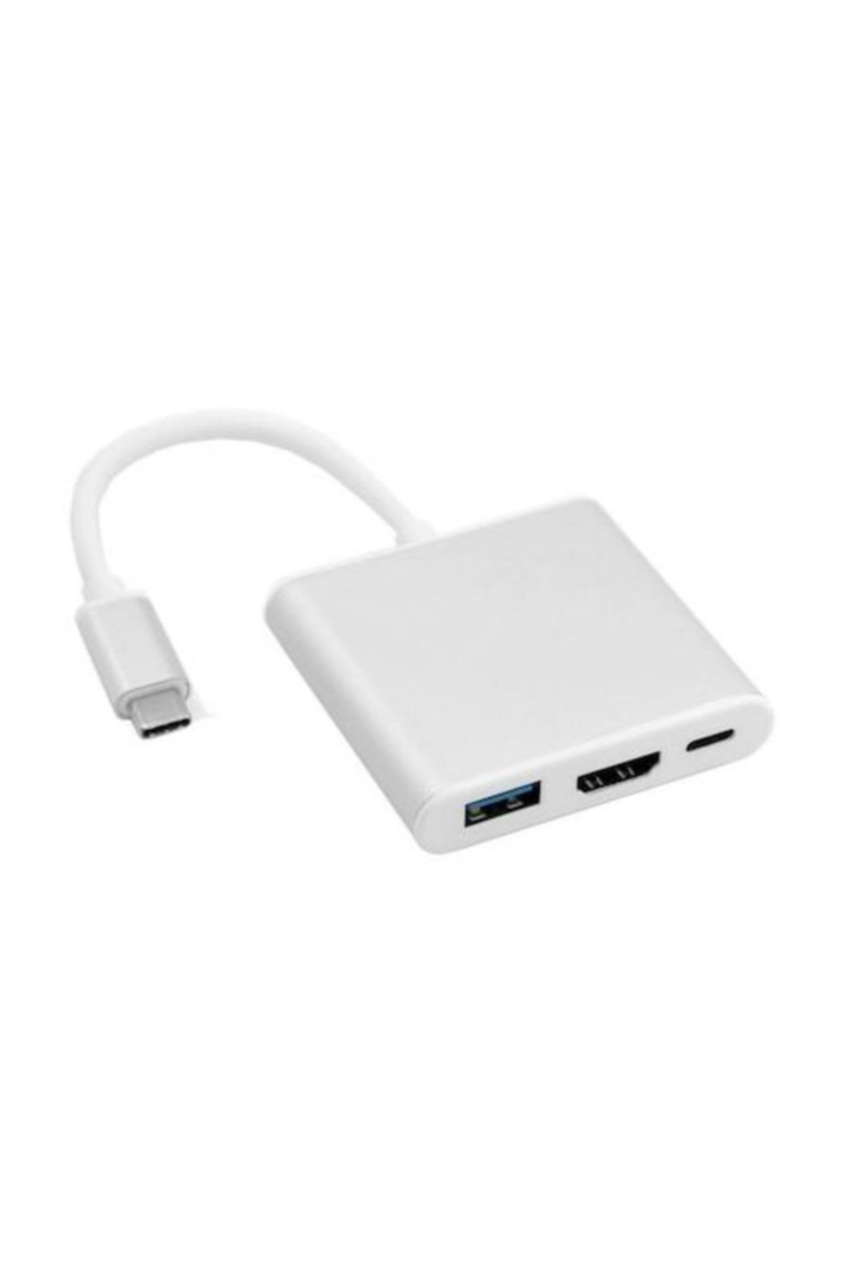 AldımGeldi Type-c To Hdmı - Usb - Otg Çevirici Adaptör Görüntü Aktarım Kablo
