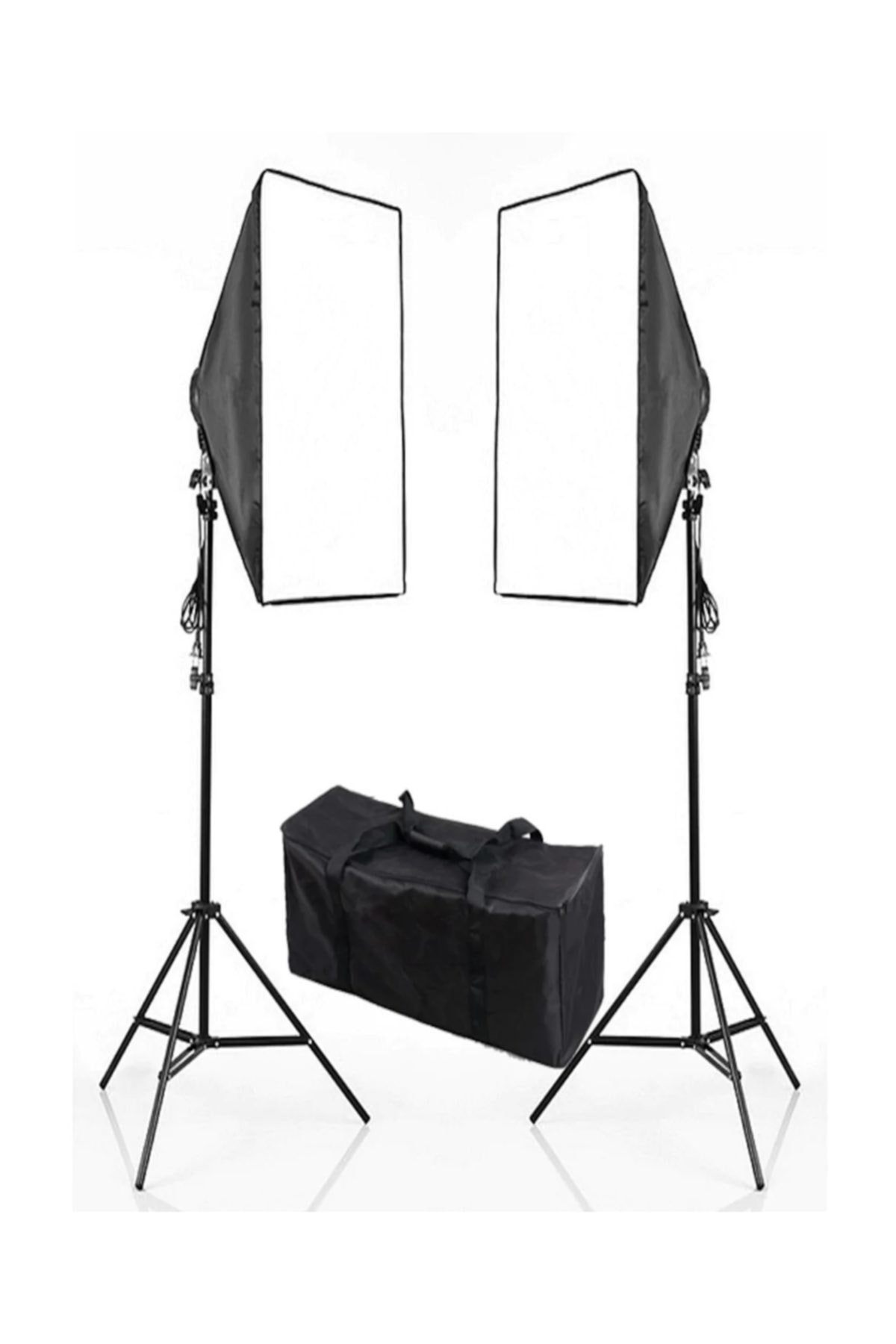 Deyatech Youtube Video Ve Fotoğraf 2li Softbox Seti Sürekli Işık Tek Duy Paraflaş