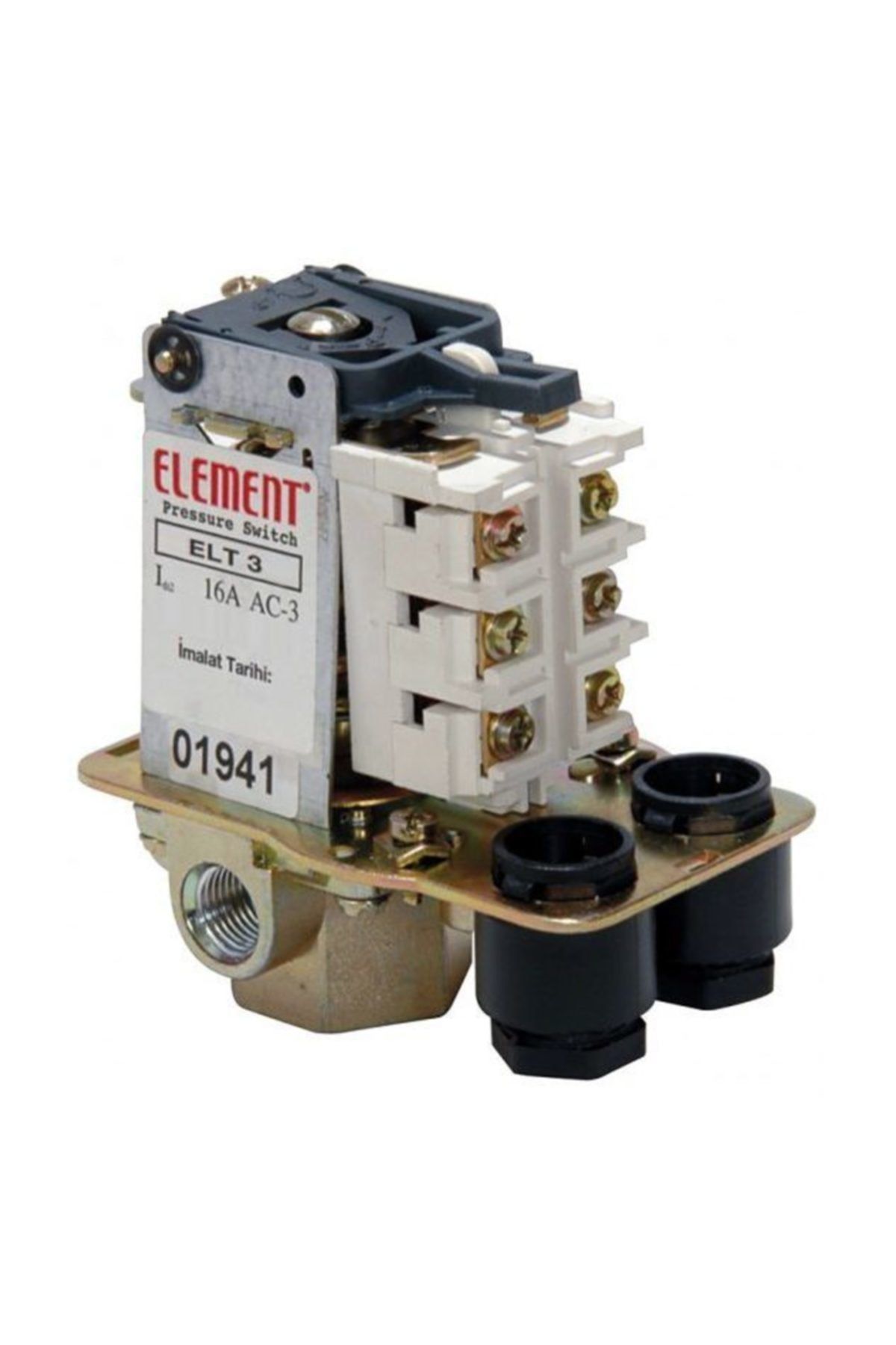 Element 4-16 Bar Basınç Şalteri Tahliyeli On/off Trifaze 1/2 Bağlantılı