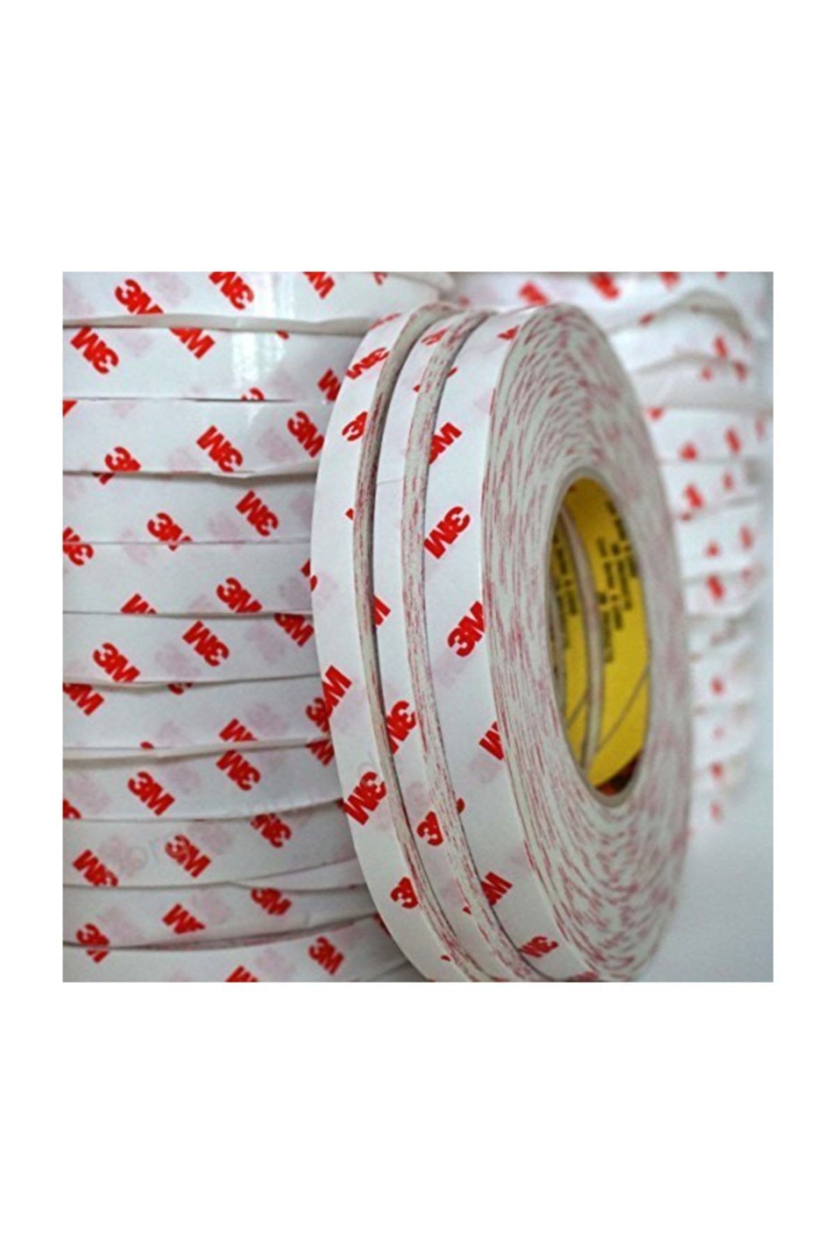 BantMarketim 3m 9088 Ince Çift Taraflı Şeffaf Bant 50mm X 50 Metre