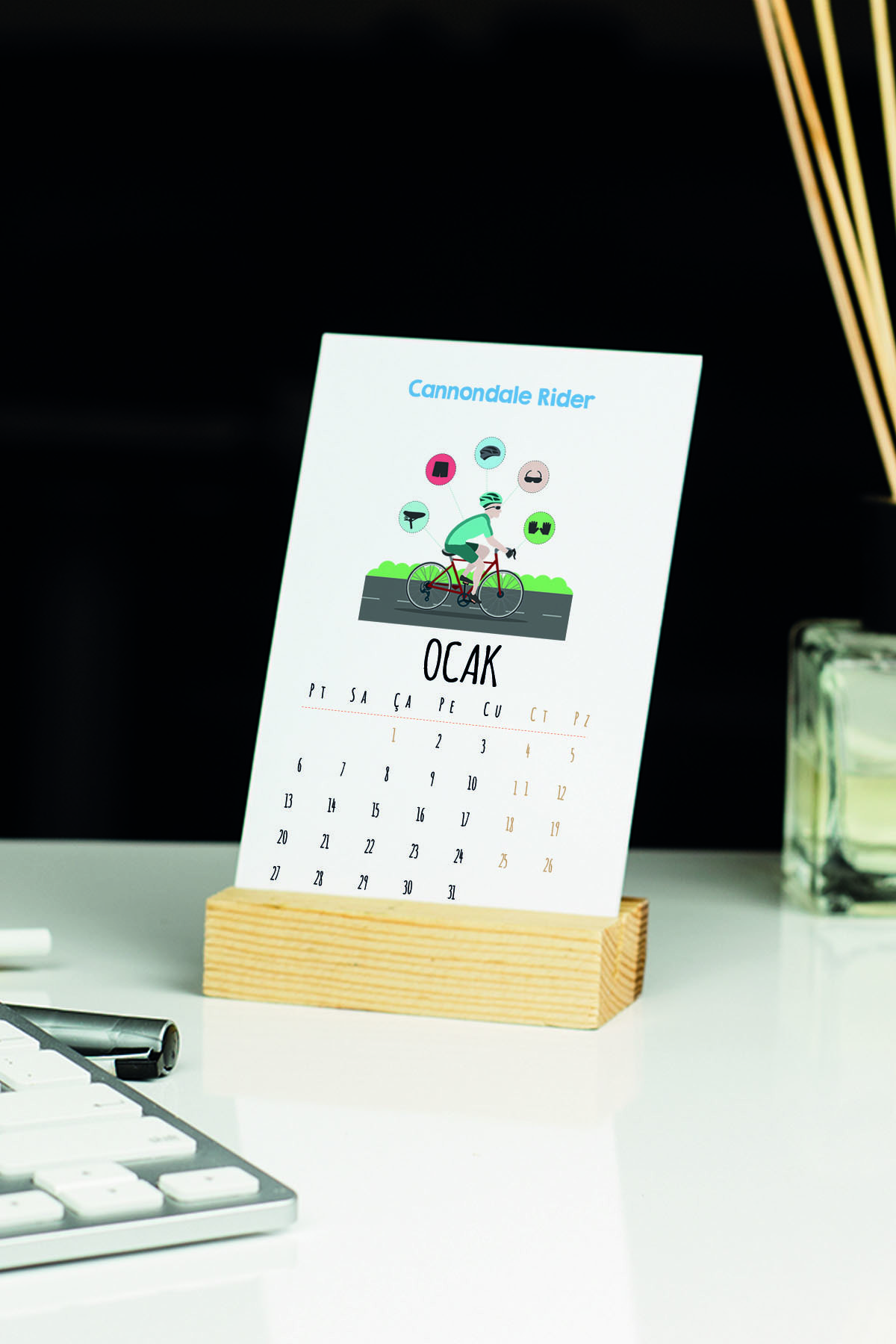 Hediyelen 2022 Cannondale Rider Masa Takvimi