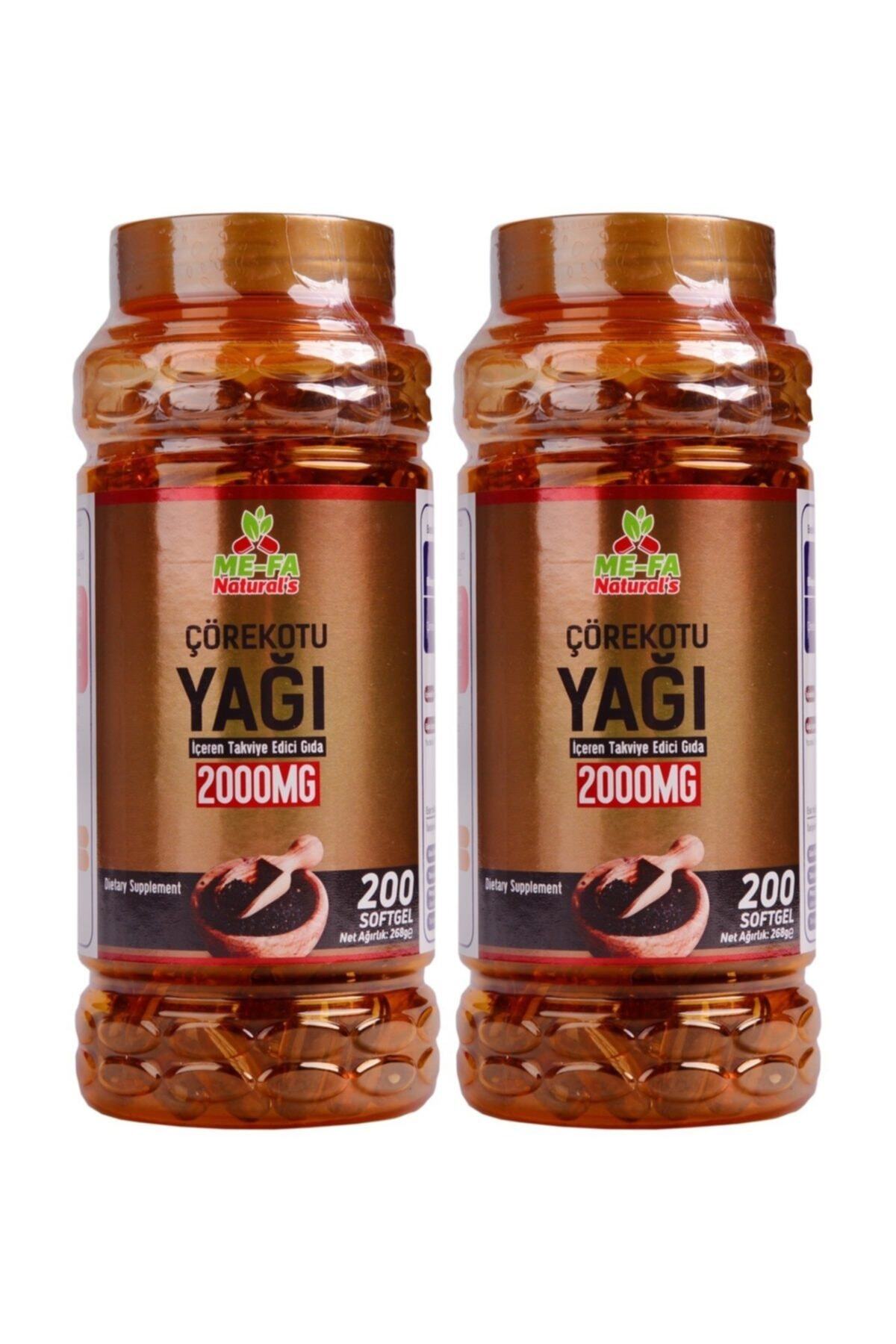 Mefa Naturals Çörekotu Yağı 2000 Mg 2 Kutu 400 Softgel