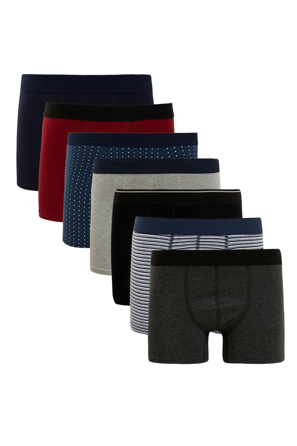 Darkzone Erkek Çok Renkli 7'li Paket Ekonomik Boxer
