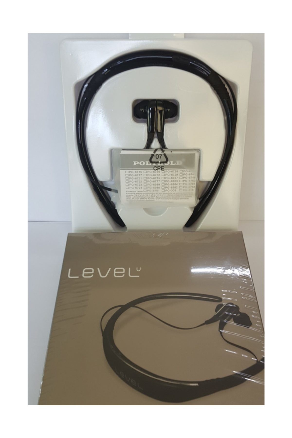 POLYGOLD Sporcu Model Boyun Askılı Bluetooth Kulaklık  Level U Siyah