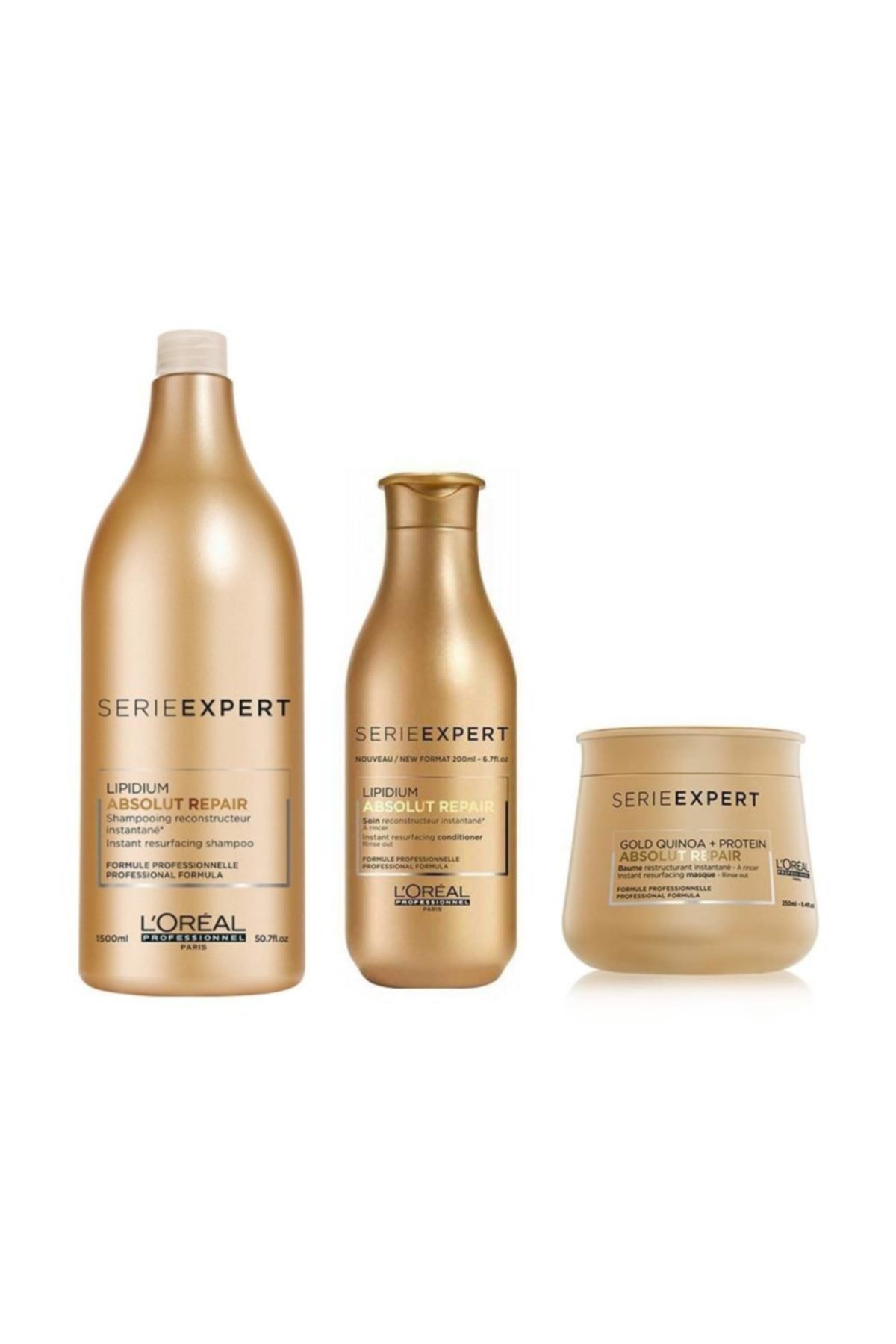 L'oreal Professionnel Absolut Repair Şampuan 1500 Ml+maske 250ml+saç Kremi 200ml