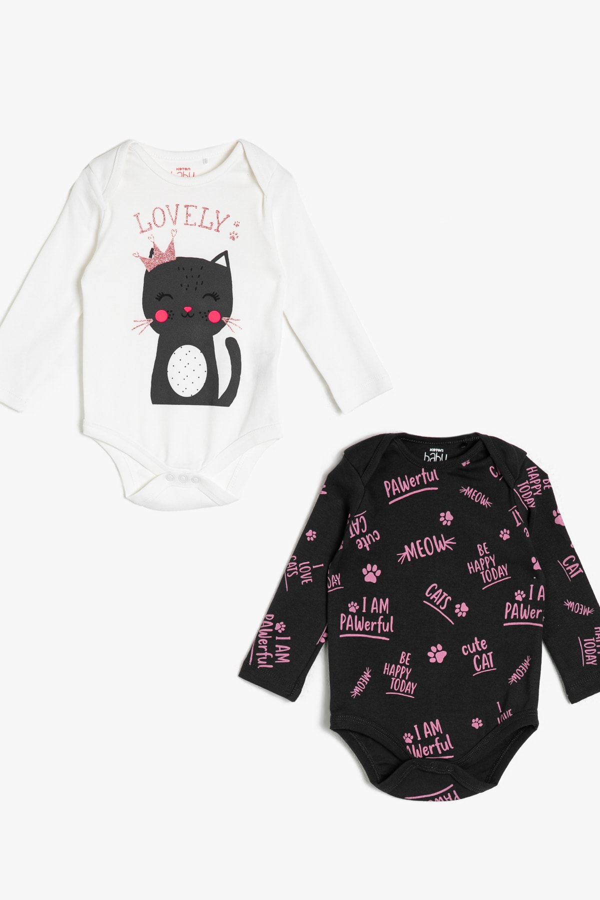 koton kids kiz bebek antrasit desenli bebek body zibin 0kng11212ok fiyati yorumlari trendyol