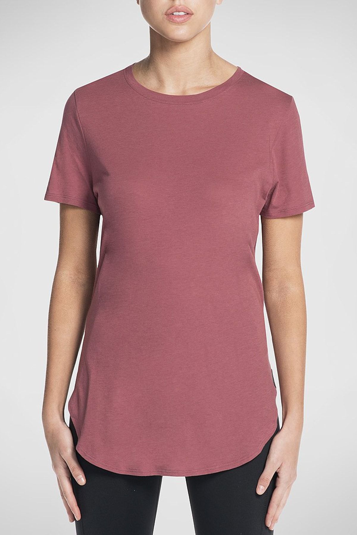 SKECHERS RESTORE TUNİC Kadın Bordo Tshirt - WTO13 WINE