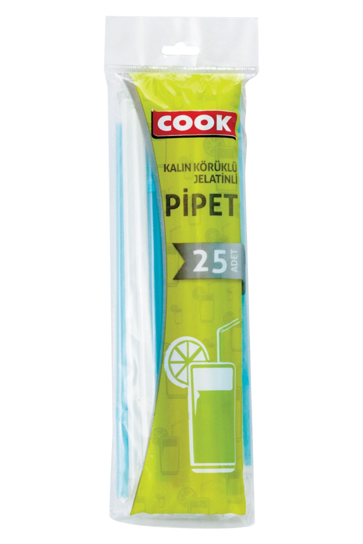 COOK Kalın Pipet Körüklü Jelatinli 25 Adet