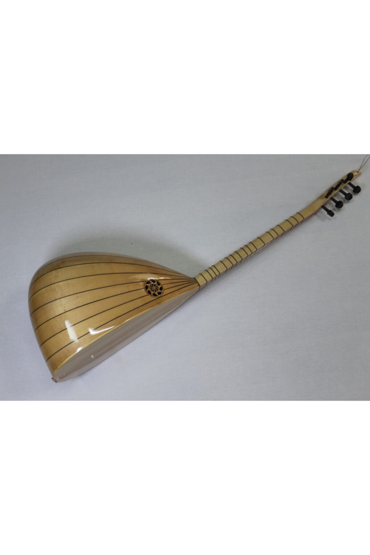 Çağan Saz Kısa Sap Bağlama Profesyonel Filetolu Tekne Saz