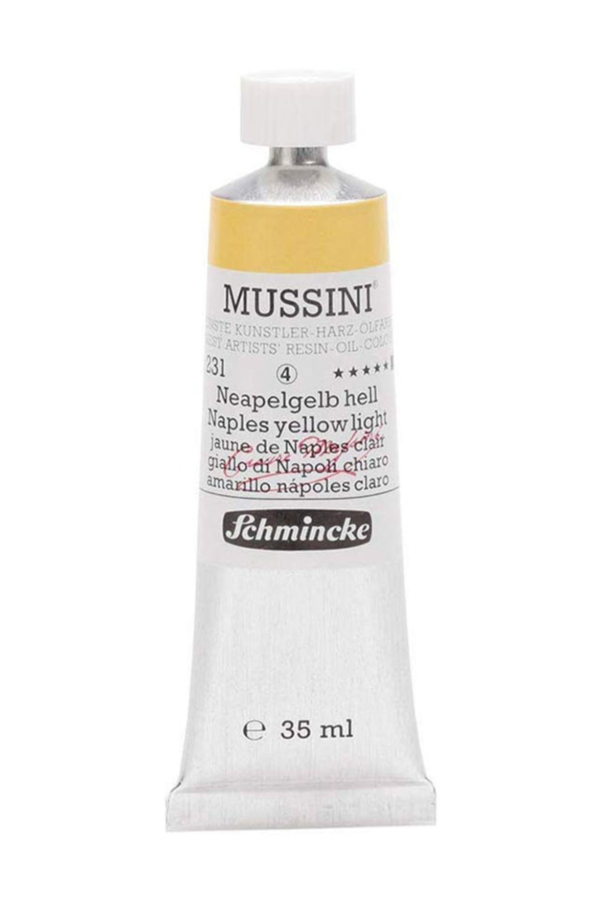 Schmincke Mussini 35ml Yağlı Boya Seri:4 No:231 Naples Yellow Light