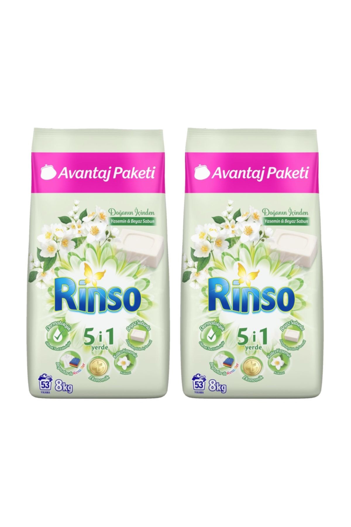 Rinso Matik Toz Deterjan 8kg (2Adet)