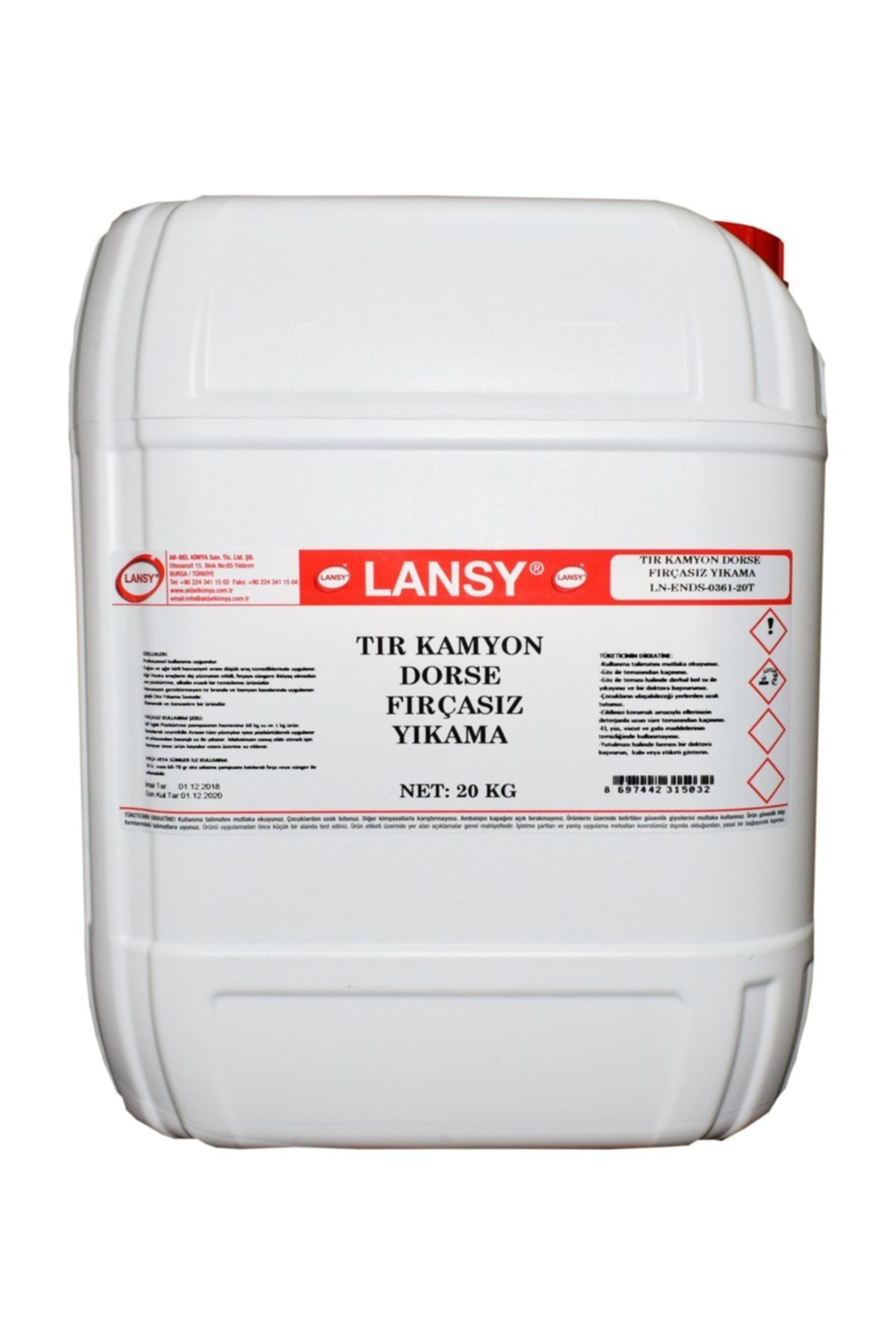 lansy Tır Kamyon Dorse Fırçasız Yıkama 20 Kg 1/60 Konsantre