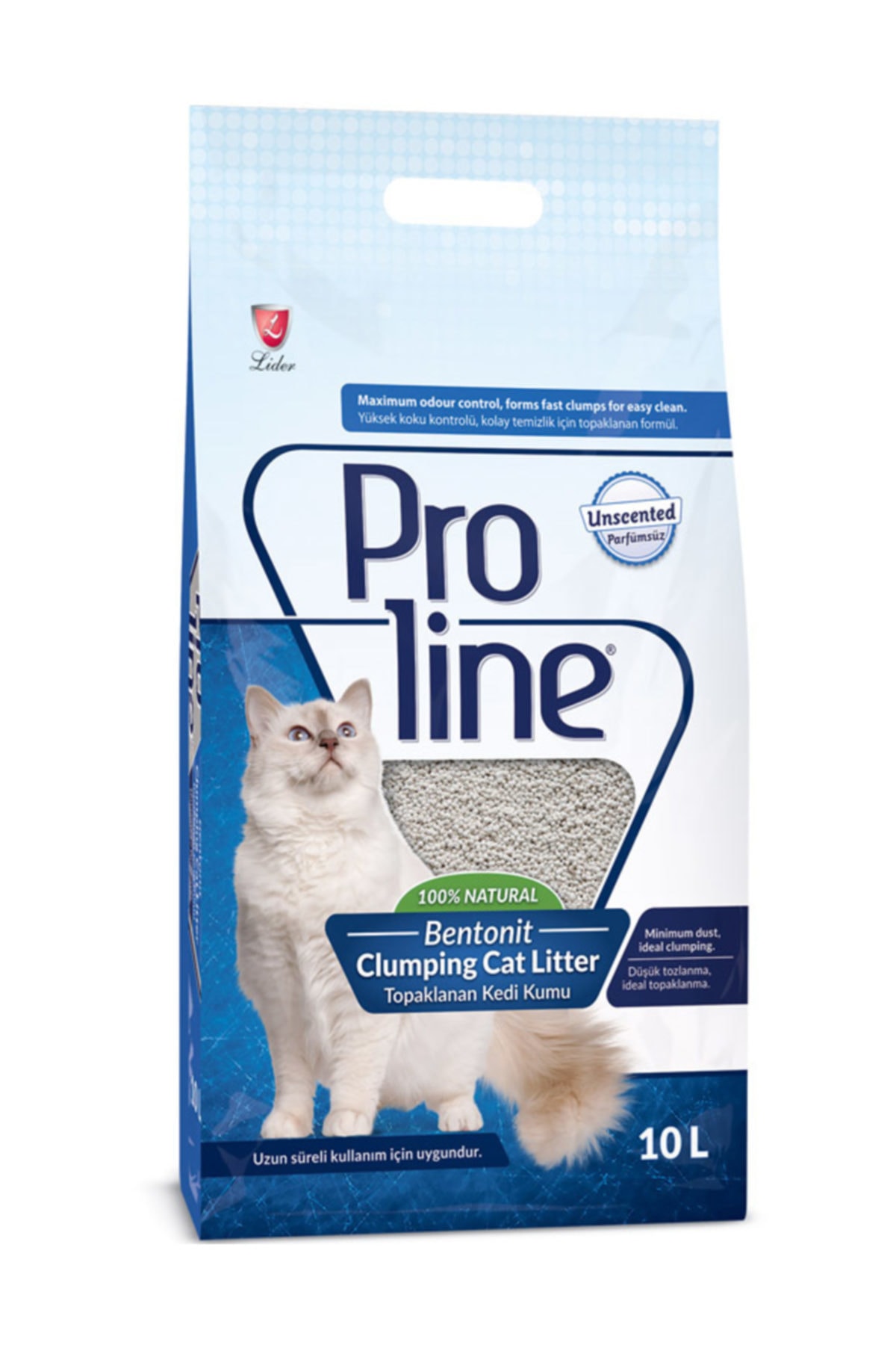 Pro Line Proline Bentonit Kedi Kumu, Kokusuz 5lt