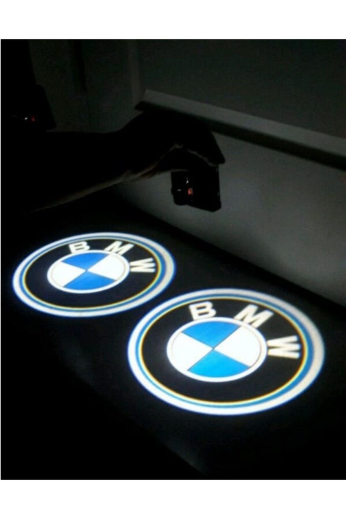 BsElektronik Bmw Pilli Kapı Altı Hayalet Logo - Yapışkanlı Pilli