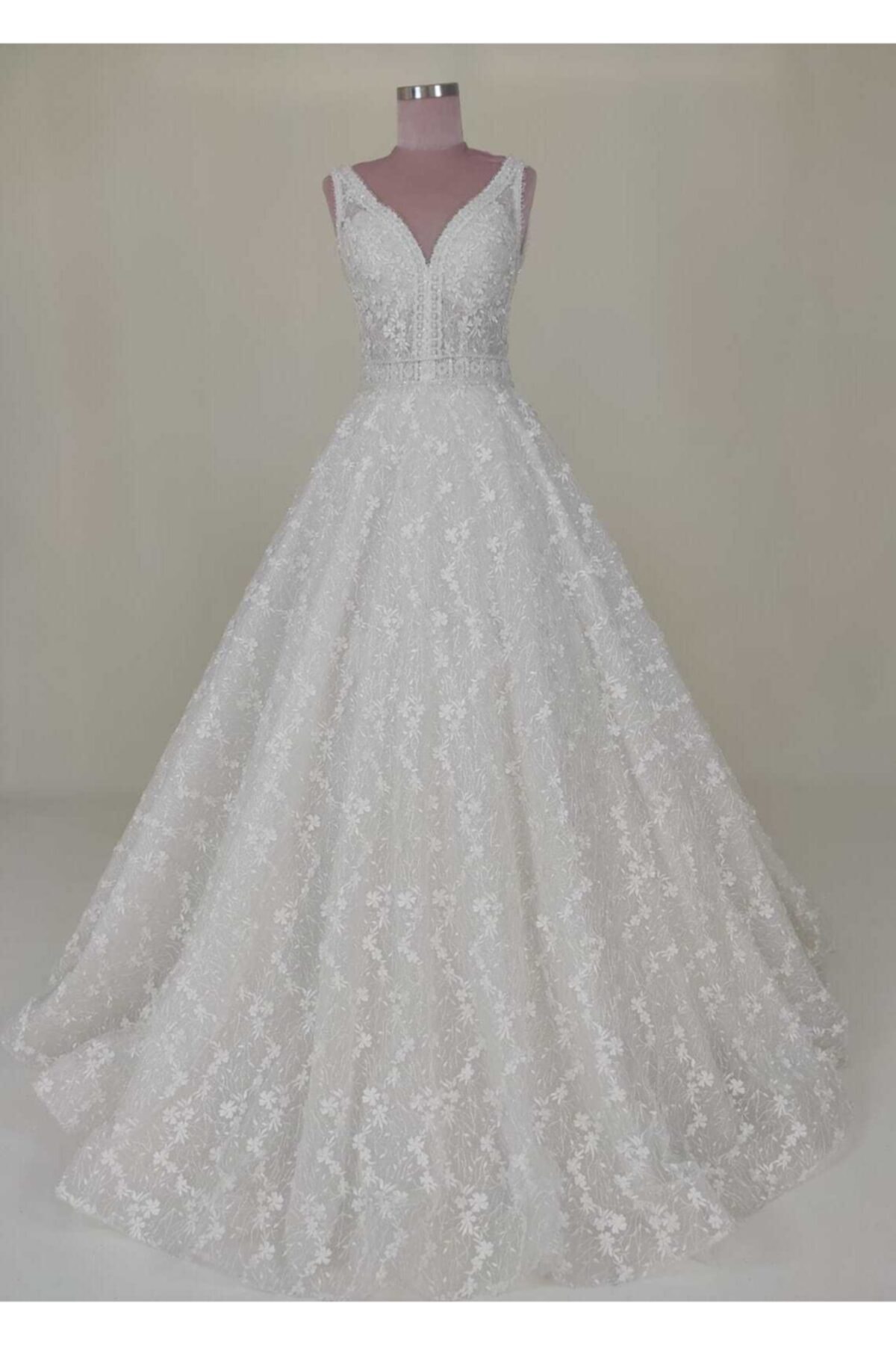 berissima bride Baıa Transparan Beden Taş Işlemeli Helen Gelinlik