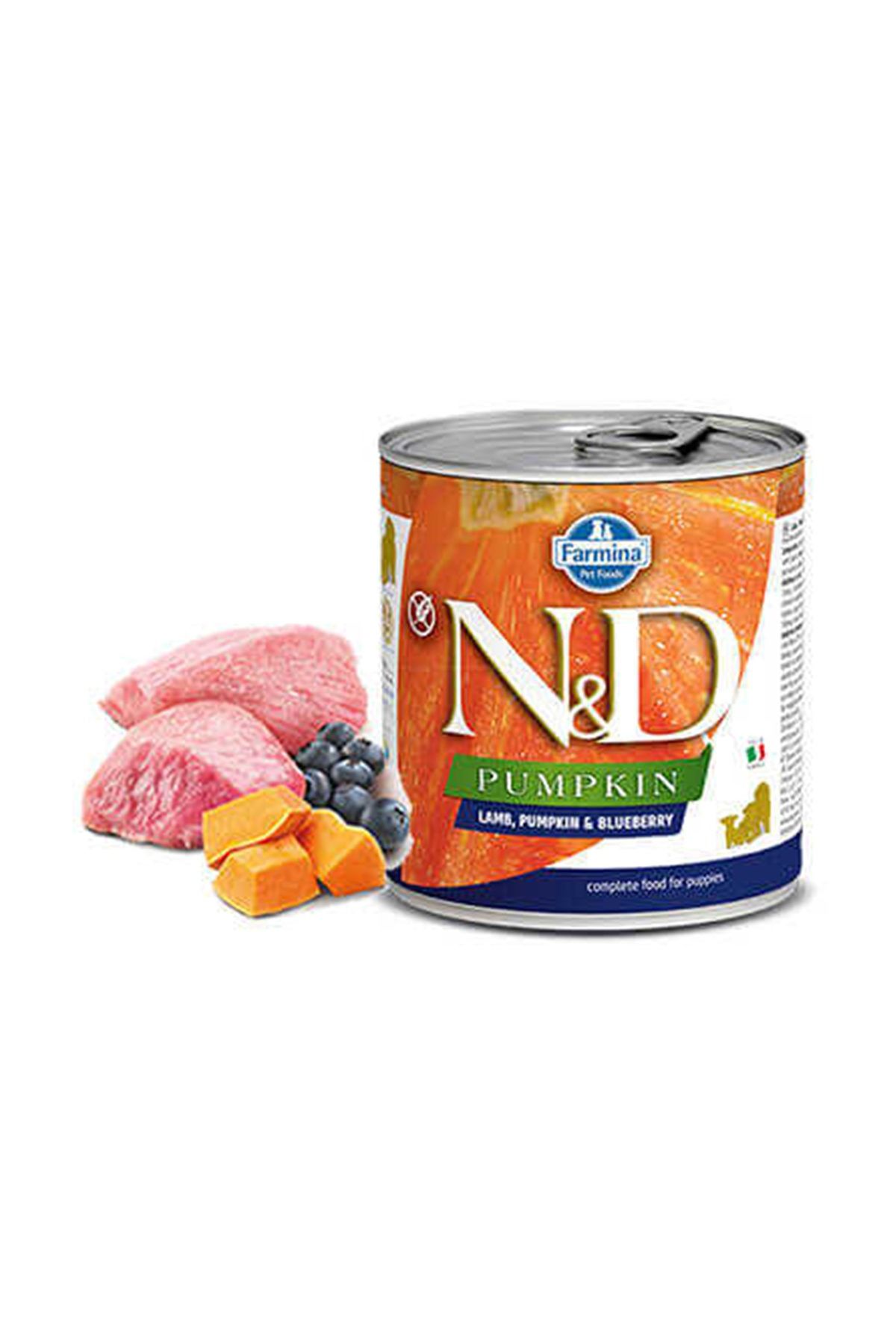 N&D Balkabağı & Y.Mersini-Kuzu & Puppy Köpek Knsrv 285 gr x 6 Adet