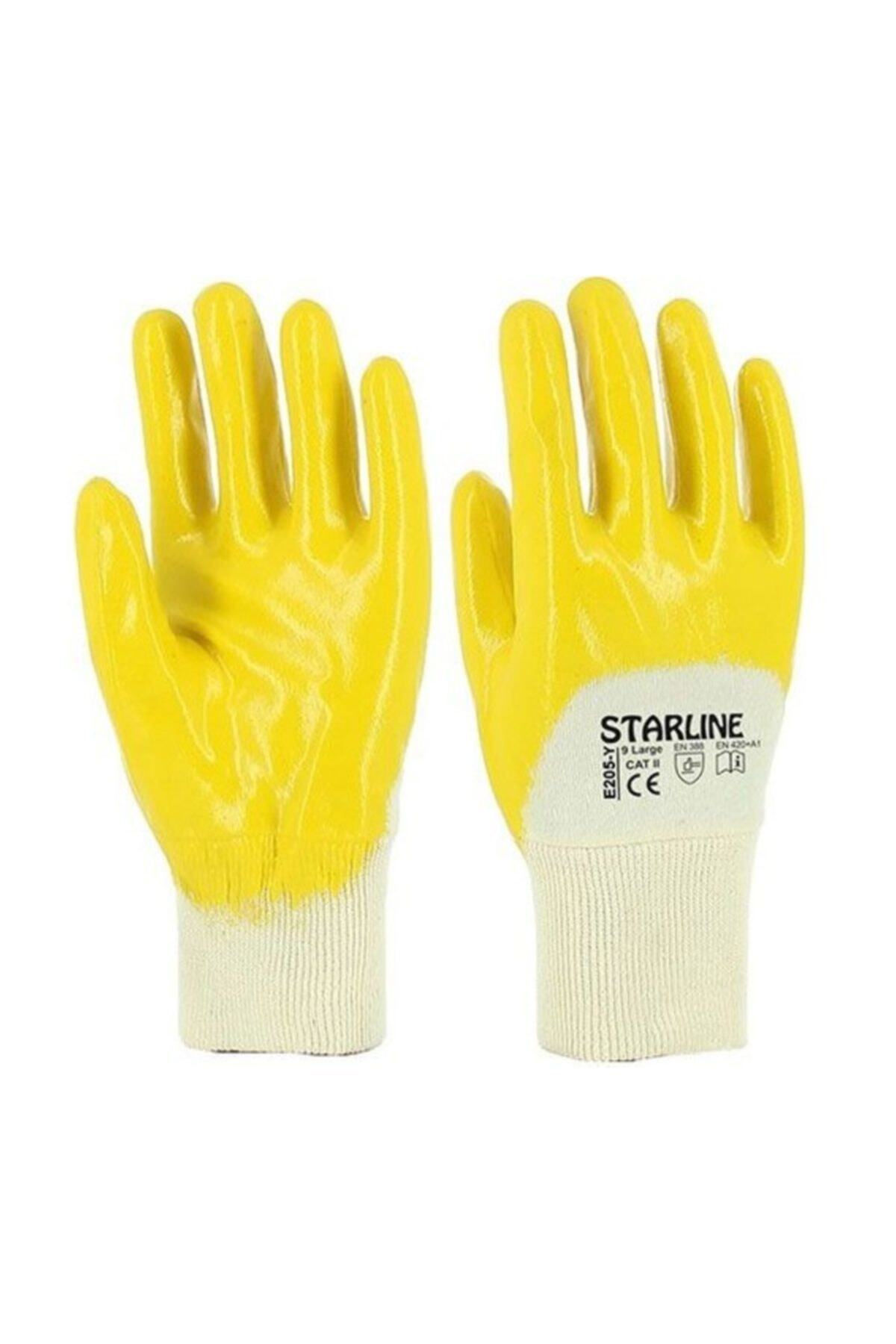 Starline E-205-y Nitril Eldiven (no:9) Sarı