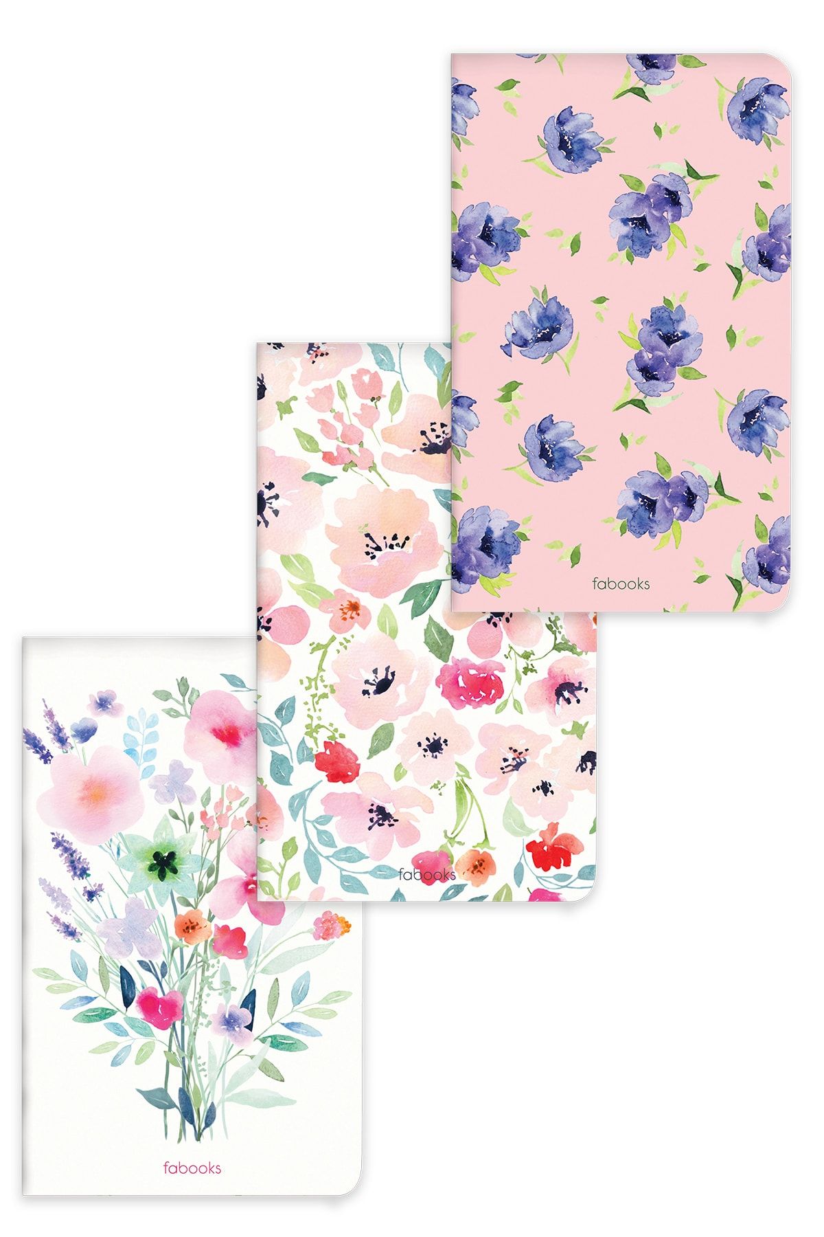 Fabooks 3'lü Defter Seti (Botanik)