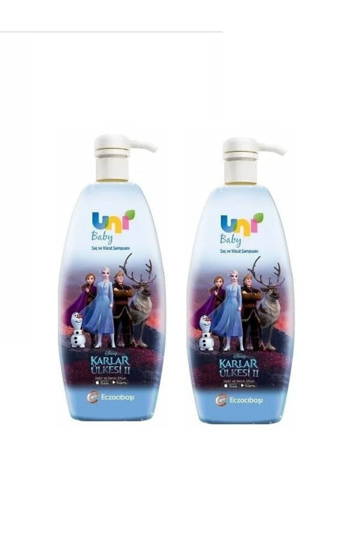 Uni Baby Karlar Ülkesi Frozen Şampuan 700 ml 2 Adet