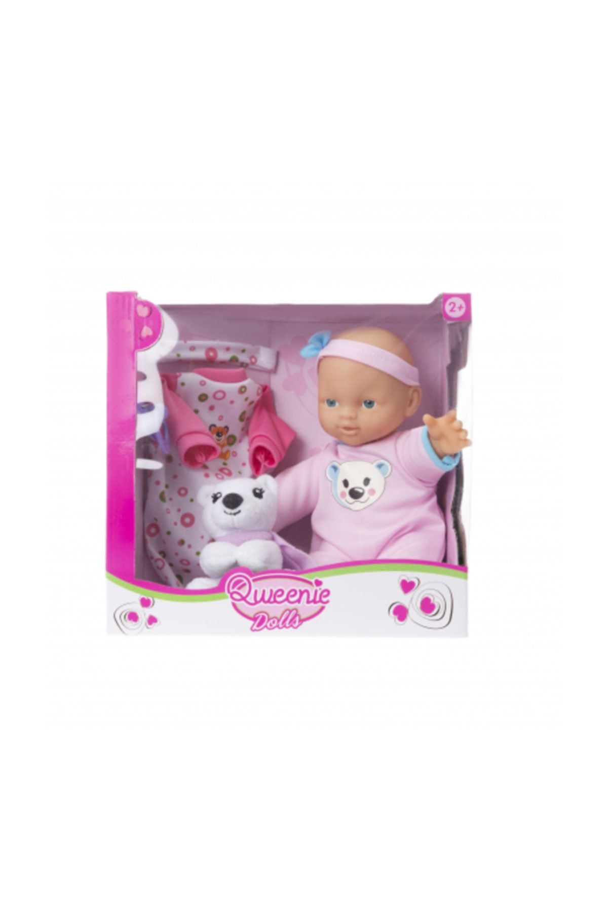 Qwennie Dolls Qweenie Dolls Aksesuarli 30 Cm Bebek Pandali Peluslu Beyaz Fiyati Yorumlari Trendyol