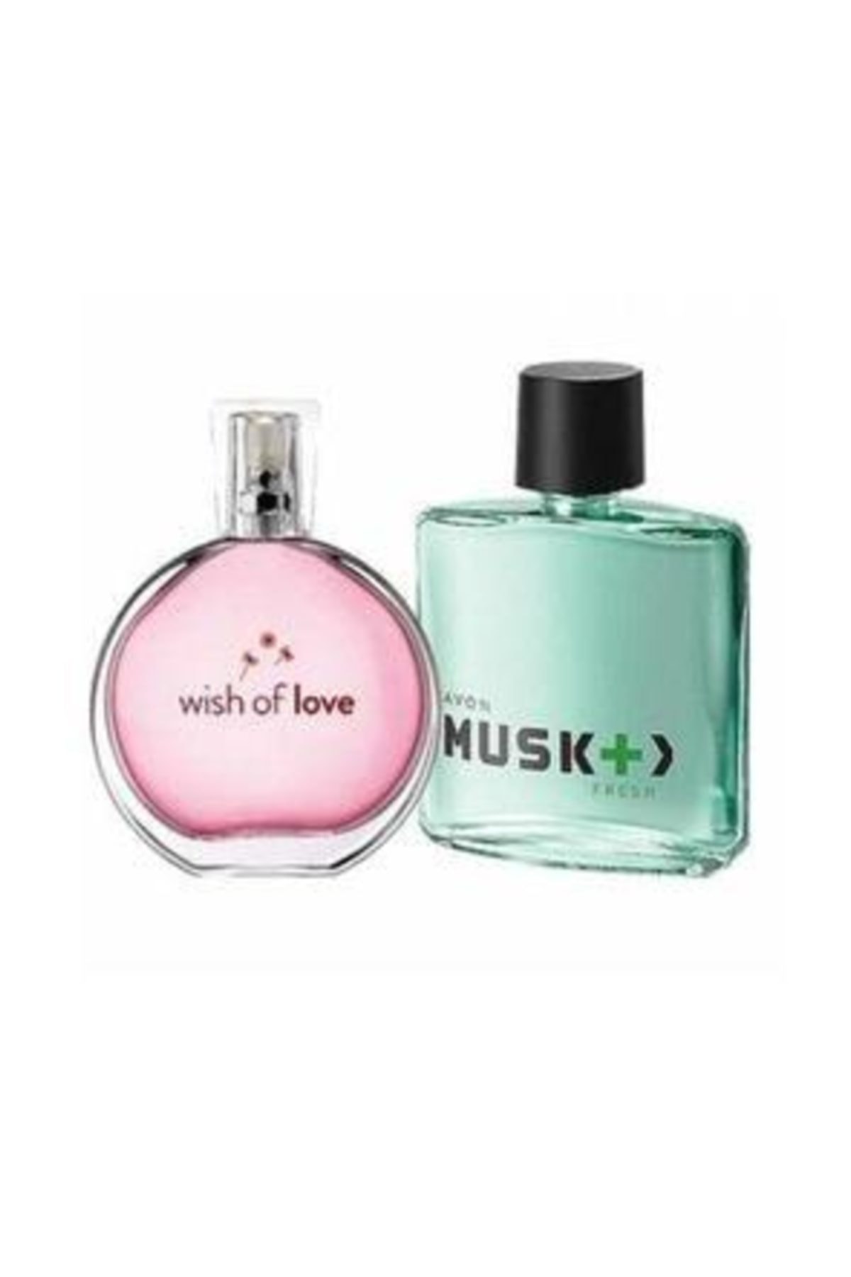 AVON Musk Fresh 75 ml Erkek Edt+ Wish Of Love 50 ml Bayan Edt