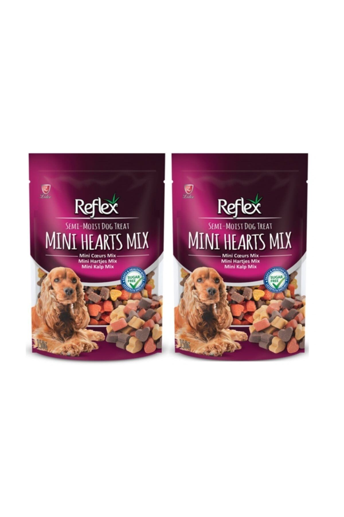 Reflex Yarı Yumuşak Ödül Maması Mini Kalp Mix - 150 gr x 2 Adet