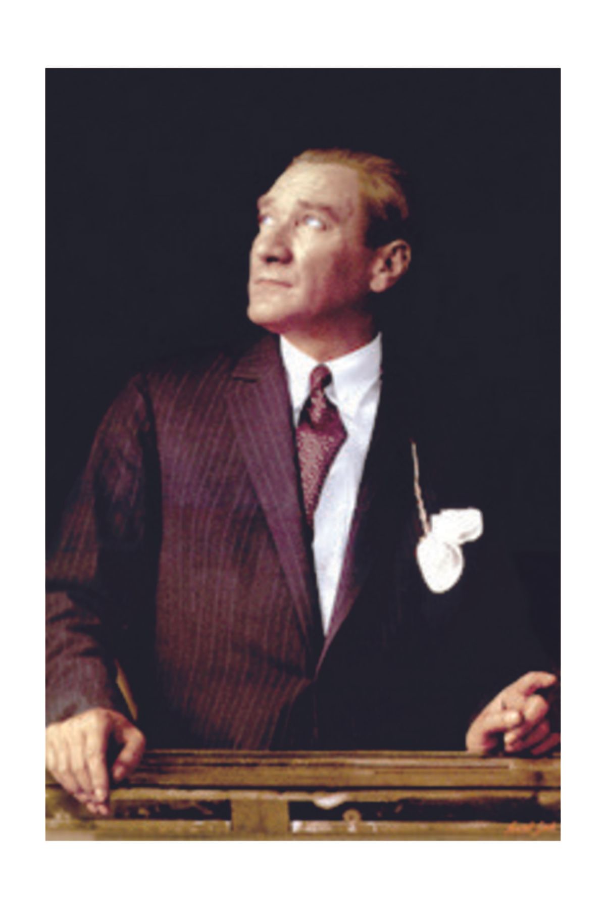bayrakal Atatürk Resmi Raşel Kumaş 150x225 cm.