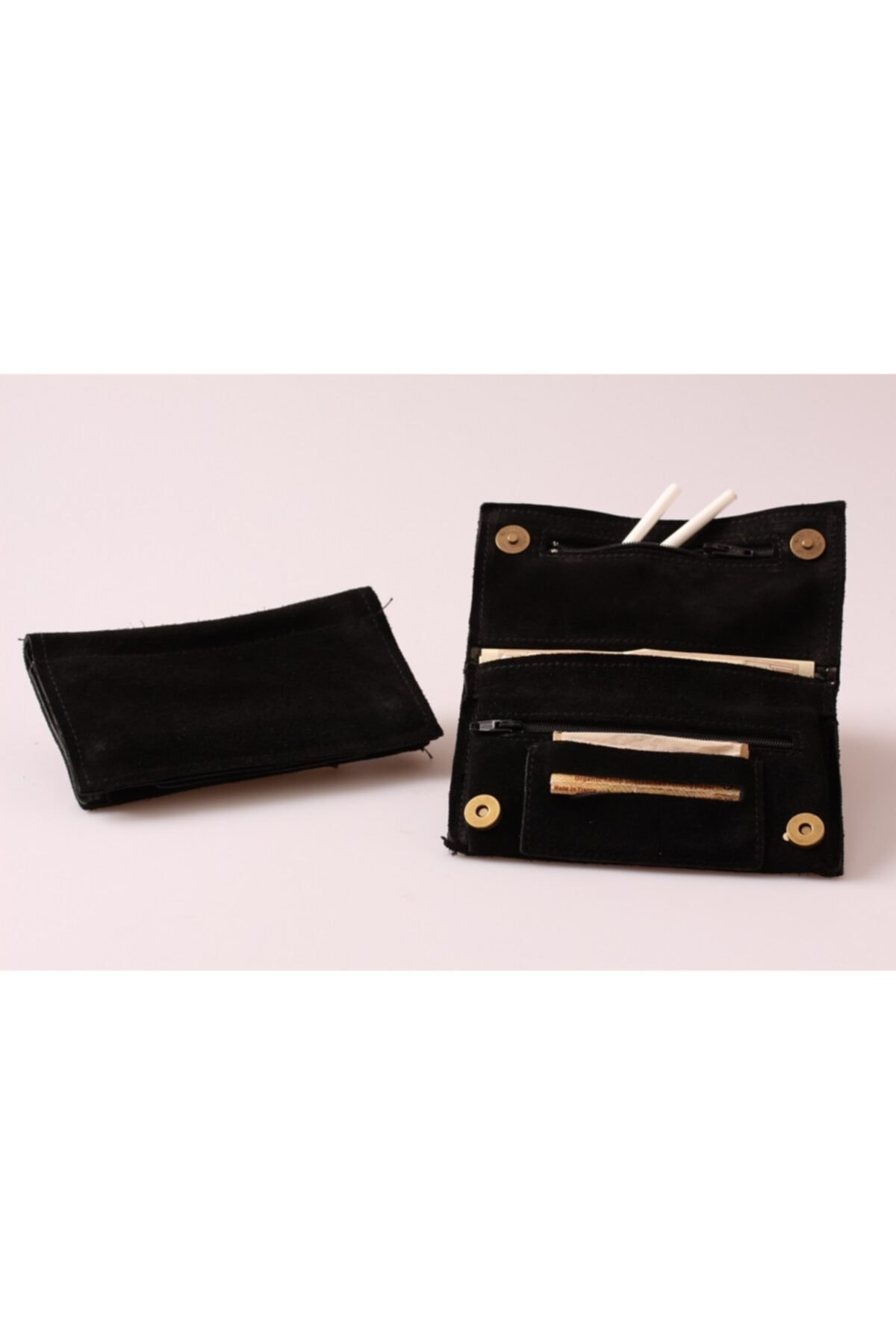 Morey Siyah Mıknatıs Detaylı Tütün Kesesi