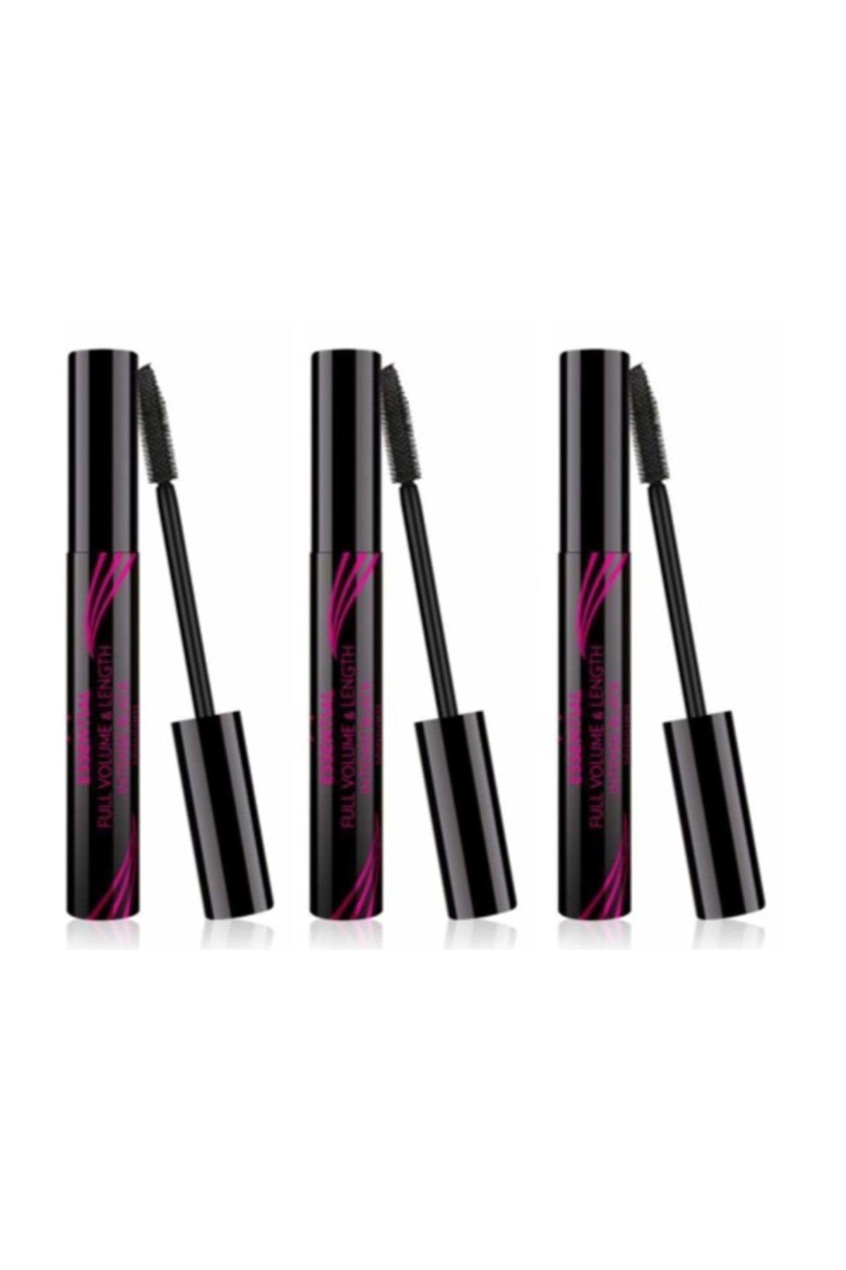 Golden Rose Ekstra Hacim & Uzunluk Veren Siyah Maskara - Essential Full Volume & Lenght Intense X 3