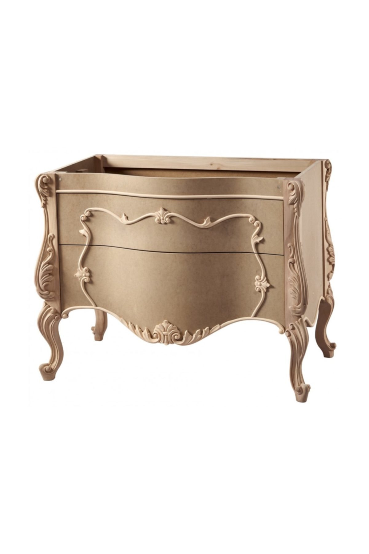 Masif Art Masifart Twister Venedik Çekmeceli Banyo Dolabı Cilasız Ahşap 5605