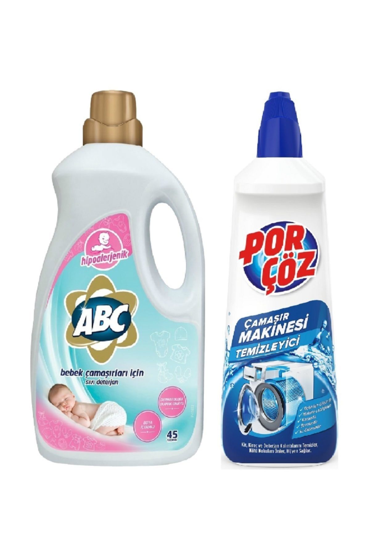 abc hipoalerjenik bebek deterjani ve camasir makinesi temizleyici fiyati yorumlari trendyol