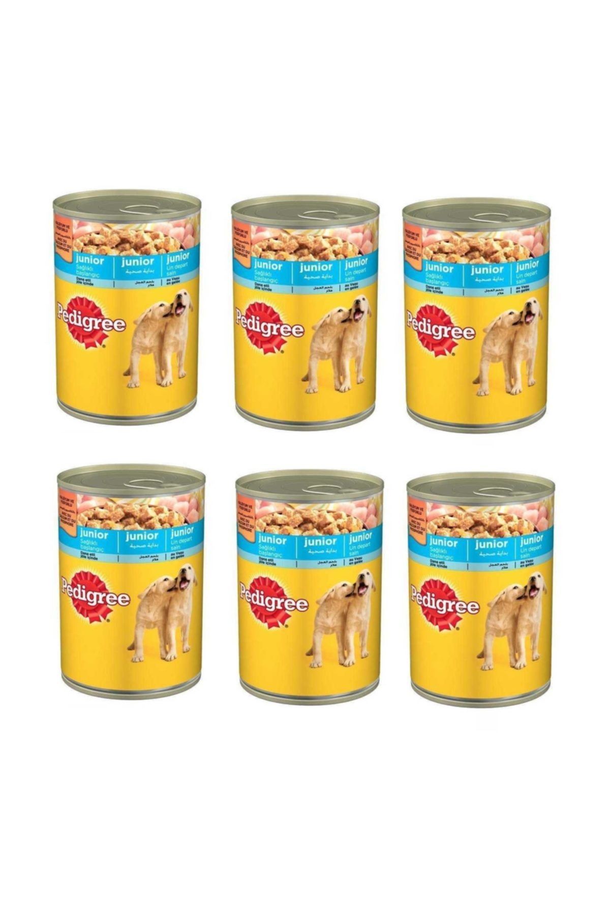 Pedigree Püre Yavru Konserve Köpek Maması 400 Gr * 6 Adet