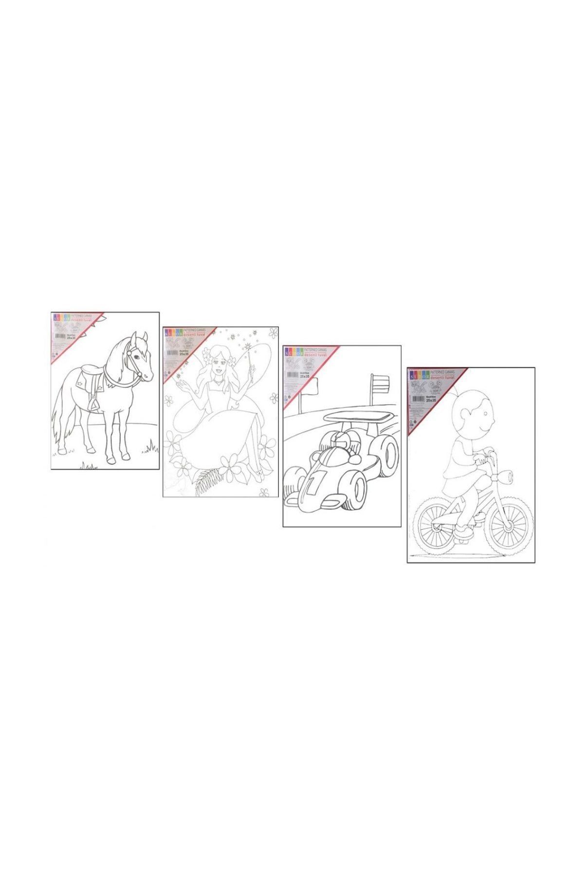 Südor Çerçeveli Tuval Desenli 25X35 Cm Sdt2535B Asorti (1 Adet)