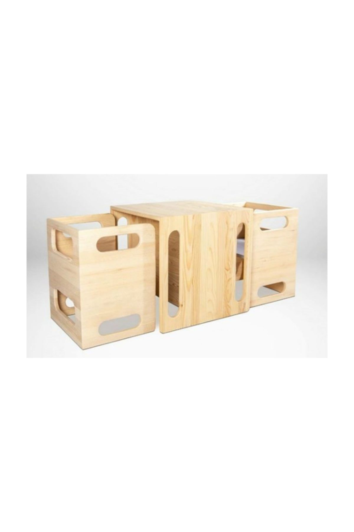 WOODLIFE Masif (cube) Masa Sandalye Takımı