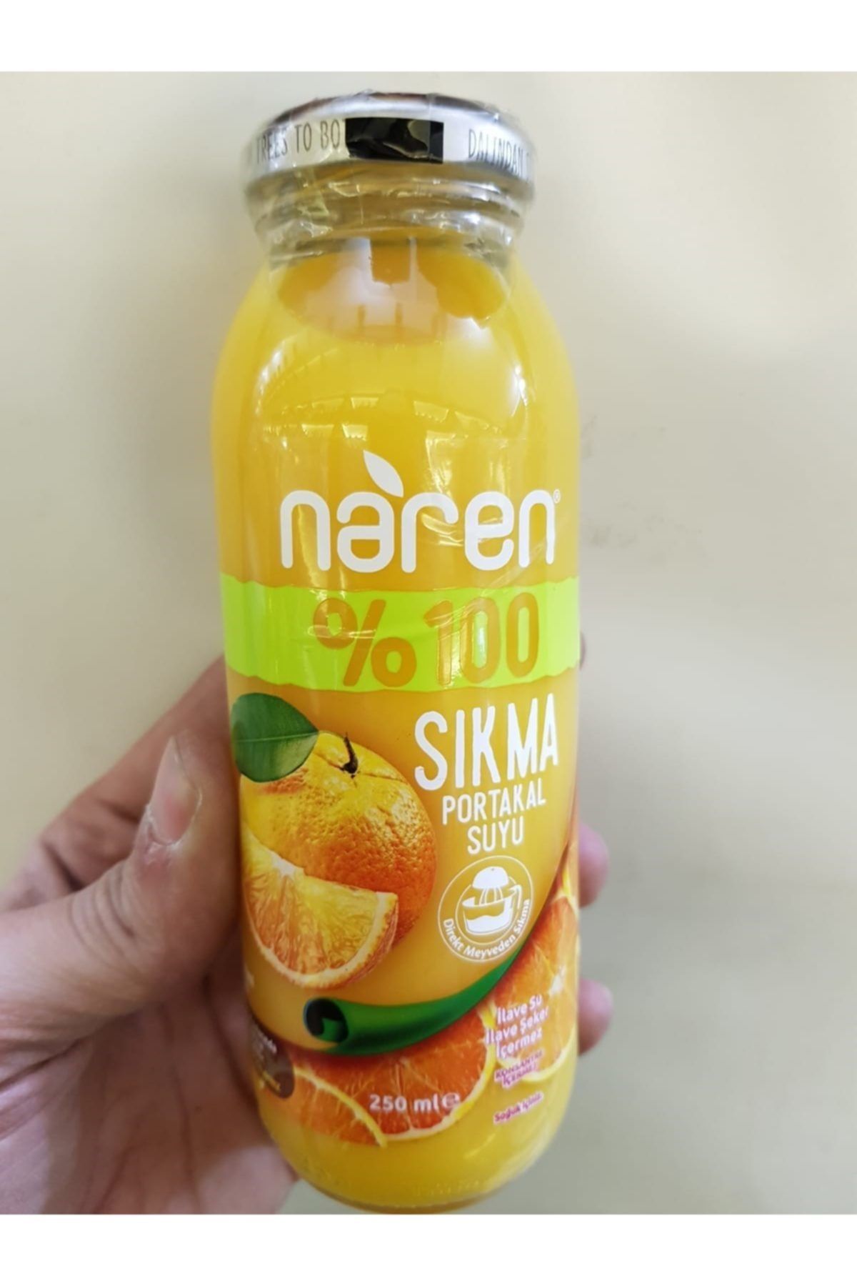Naren %100 Sıkma Portakal Suyu 250ml