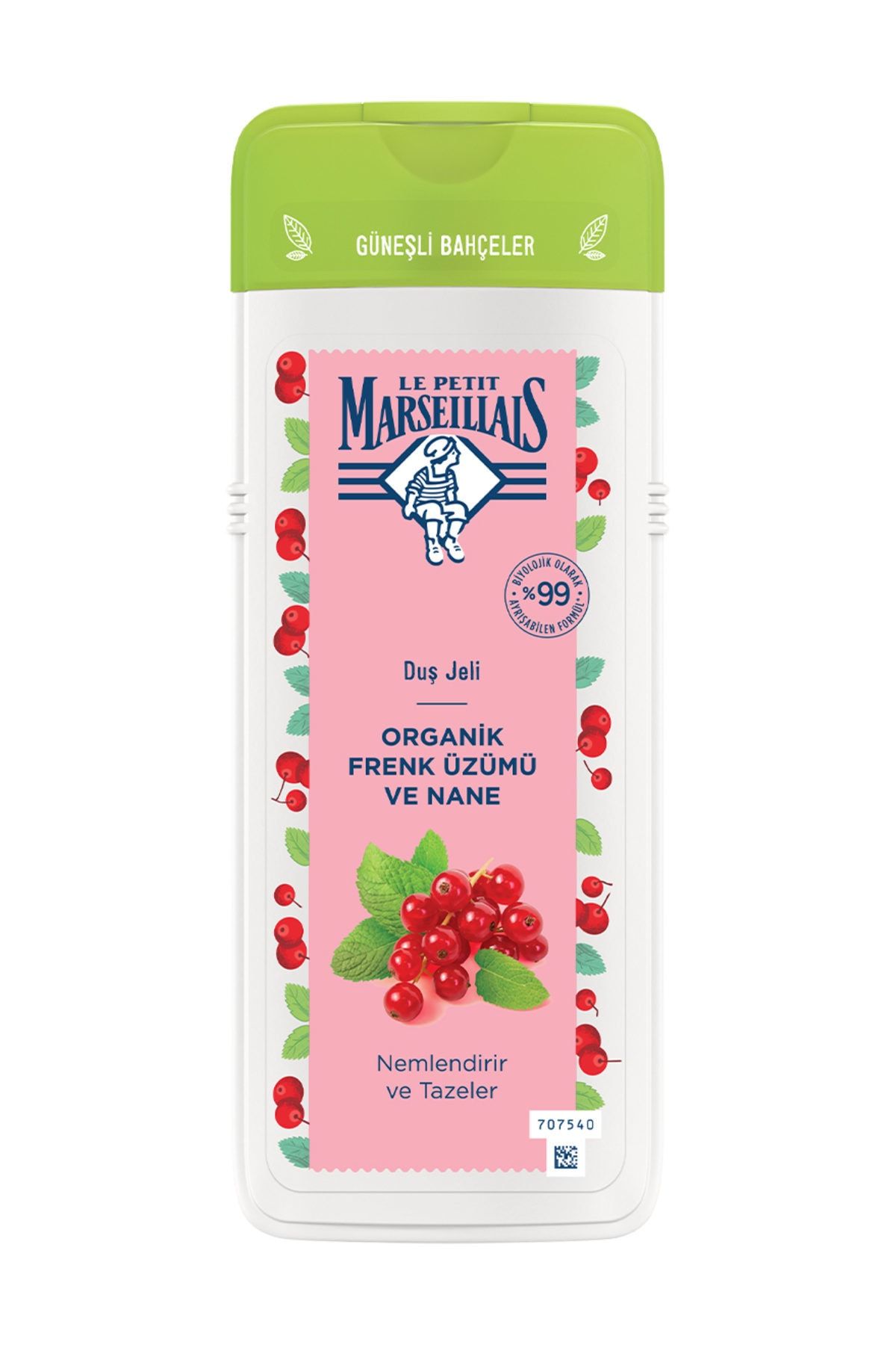Le Petit Marseillais Organik Frenk Üzümü-Nane Duş Jeli 400Ml
