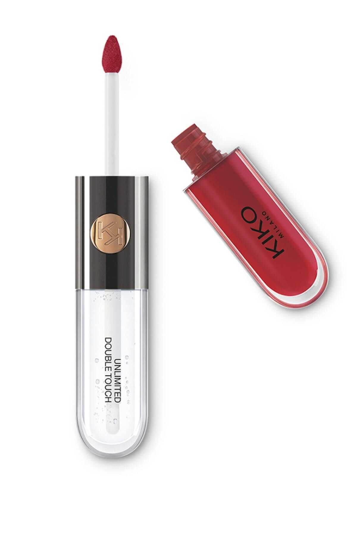 KIKO Parlak Likit Ruj - Unlimited Double Touch 106 Satin Ruby Red 6 ml 8025272623346