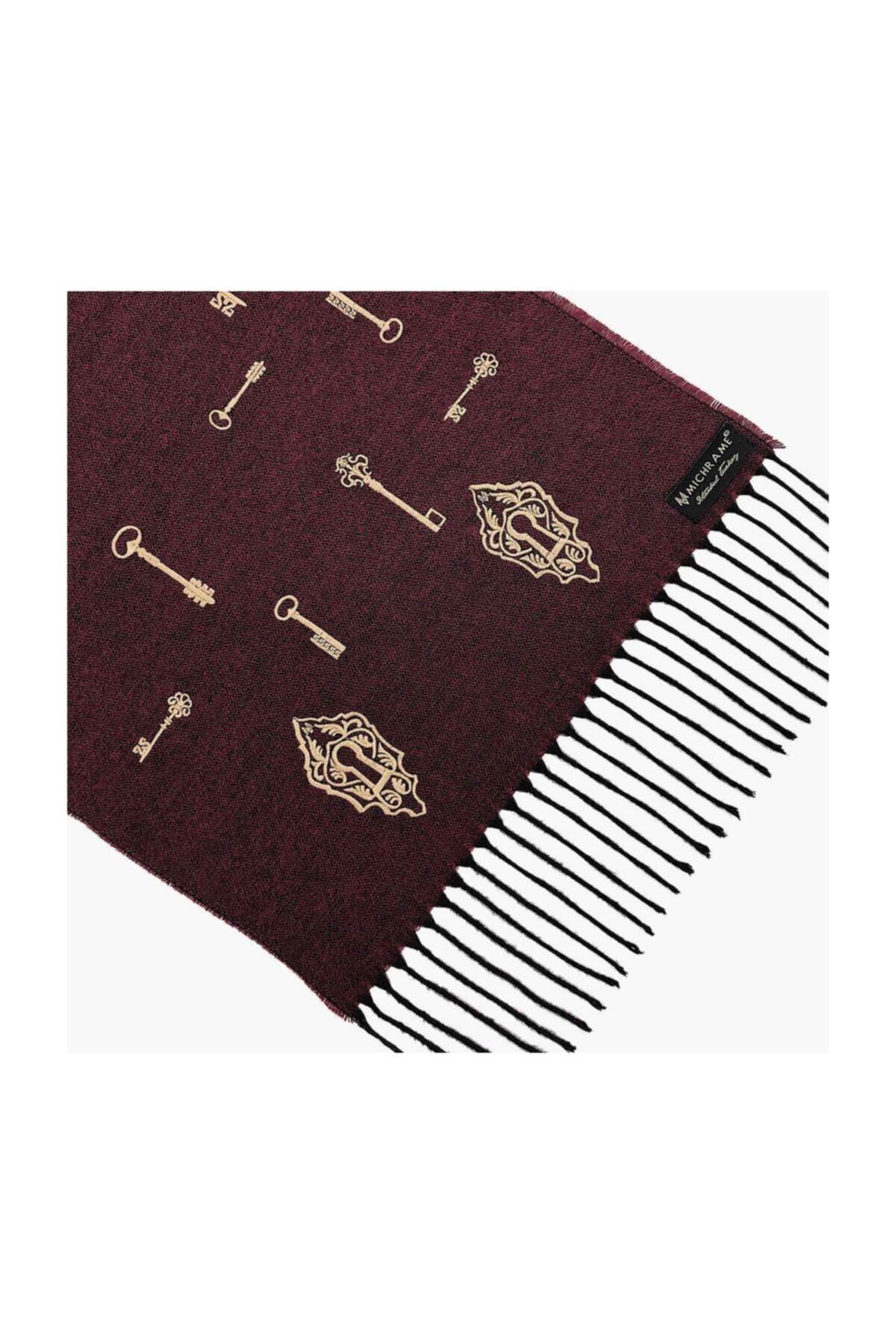 Michrame Modernise Nakış Işlemeli Atkı