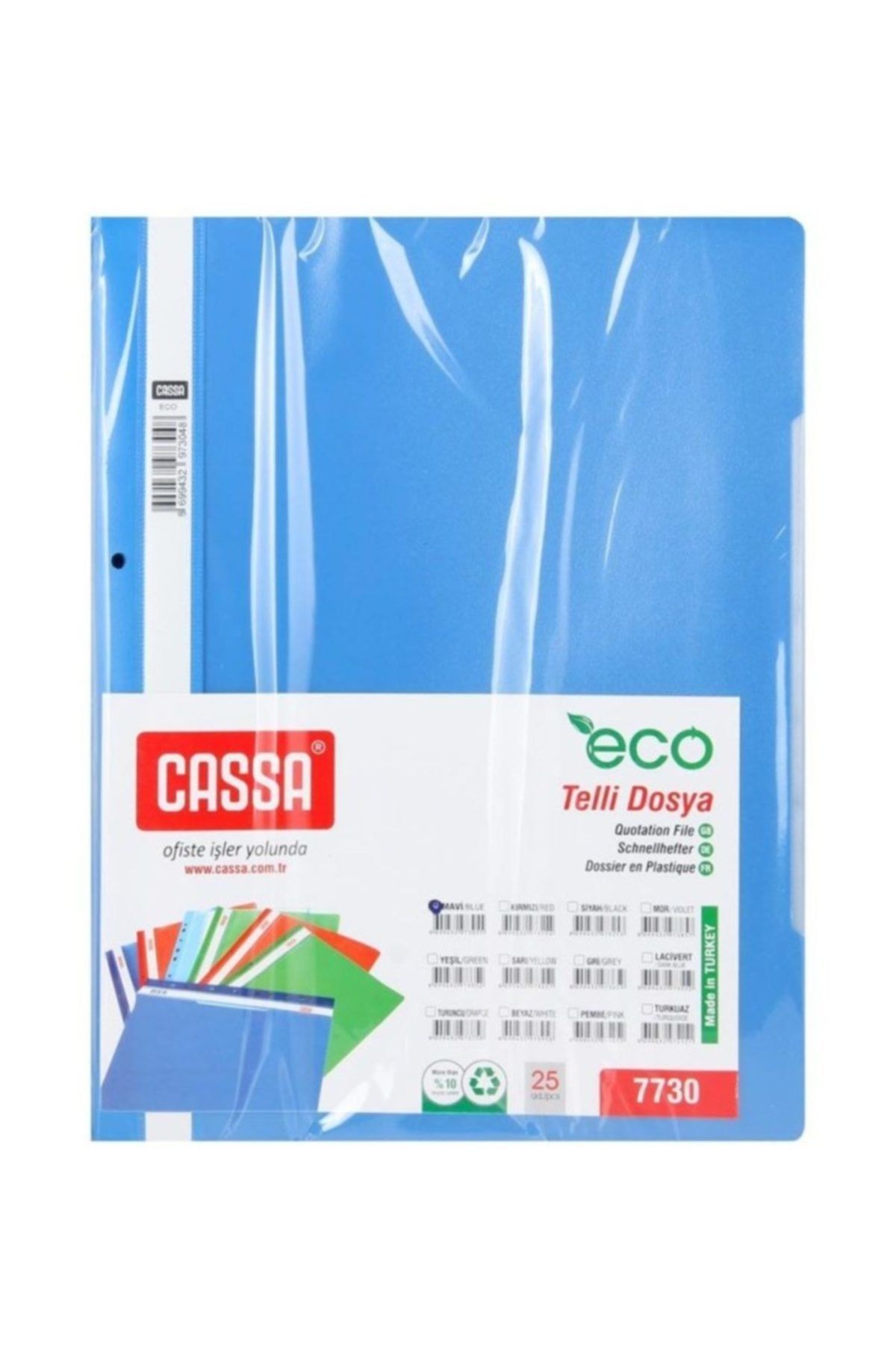 Cassa 7730 Mavi Telli Dosya 50'li Paket
