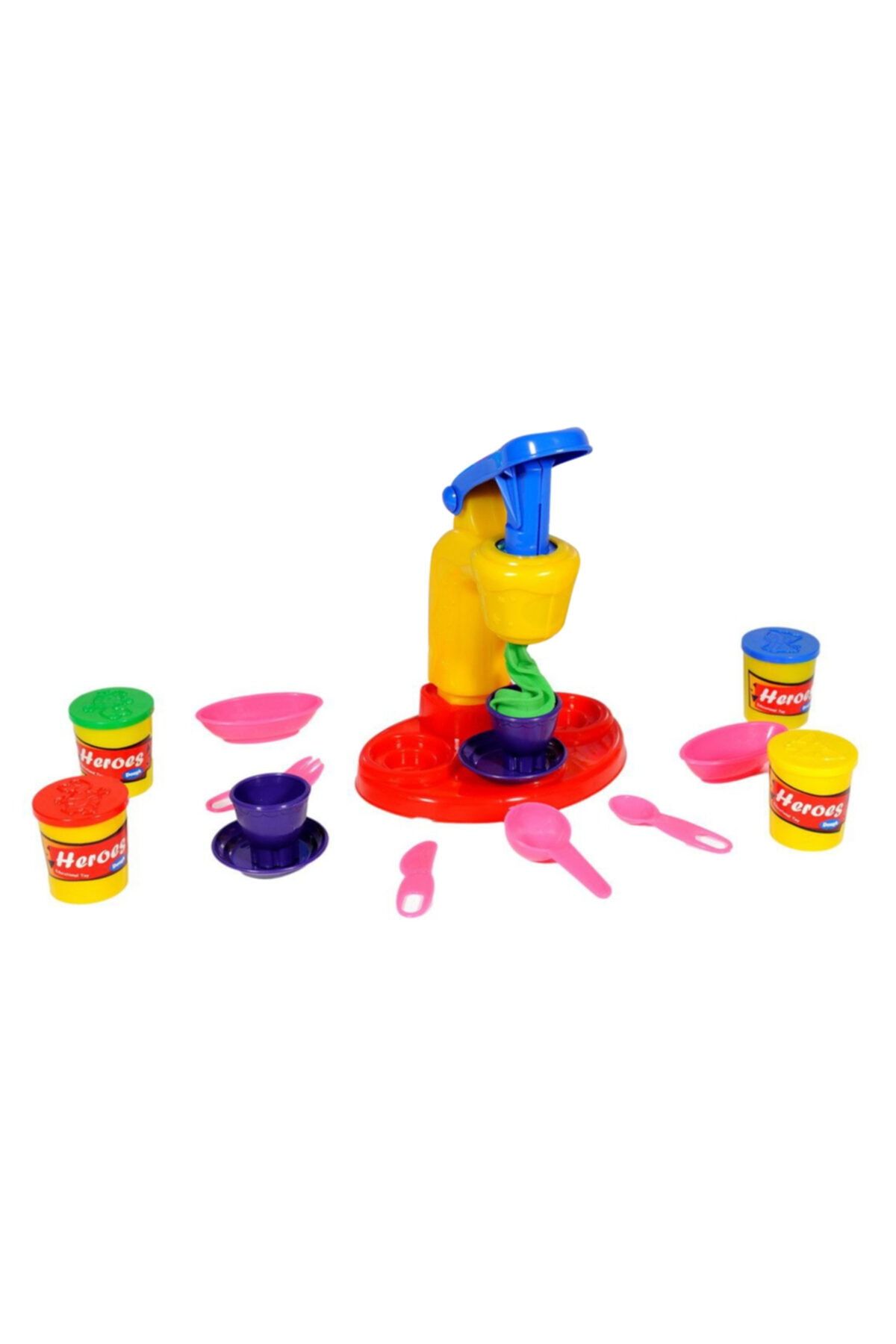 HEROES TOYS 16 Parça 4 Renk Oyun Hamurlu Dondurma Seti
